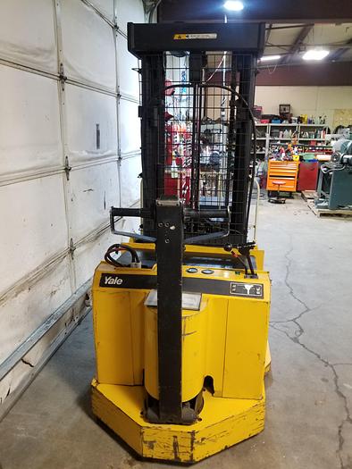 Refurbished Yale Walk Behind Lift, Straddle Stacker, Pallet Picker, Cleaned, Checked, Repaired Cylinders, W/ Battery Charger, 3PH