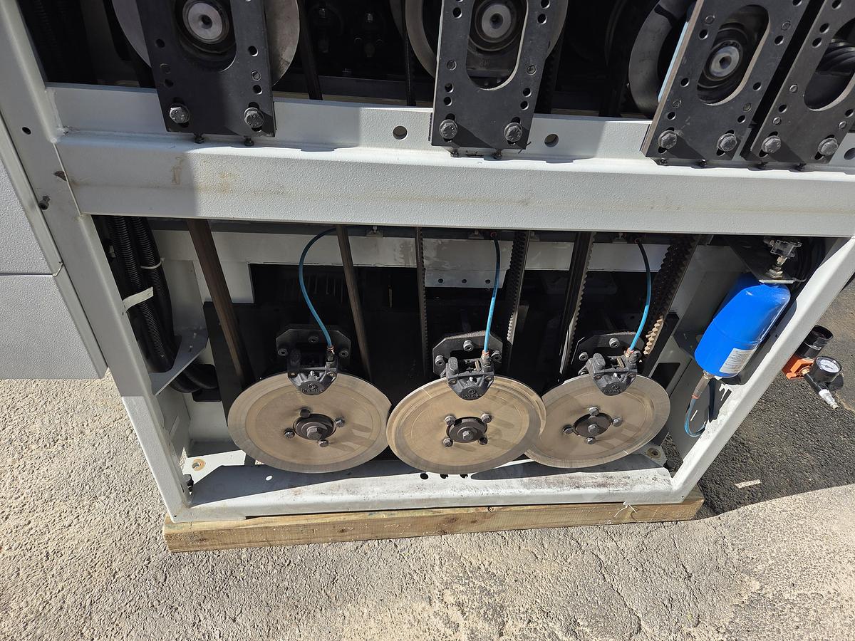 Used Viet 51" Widebelt Sander, 2013, 3 Heads, Model S2 333 2620, Steel Drum, Coated Drum, Combo Platen Head, Vacuum Bed