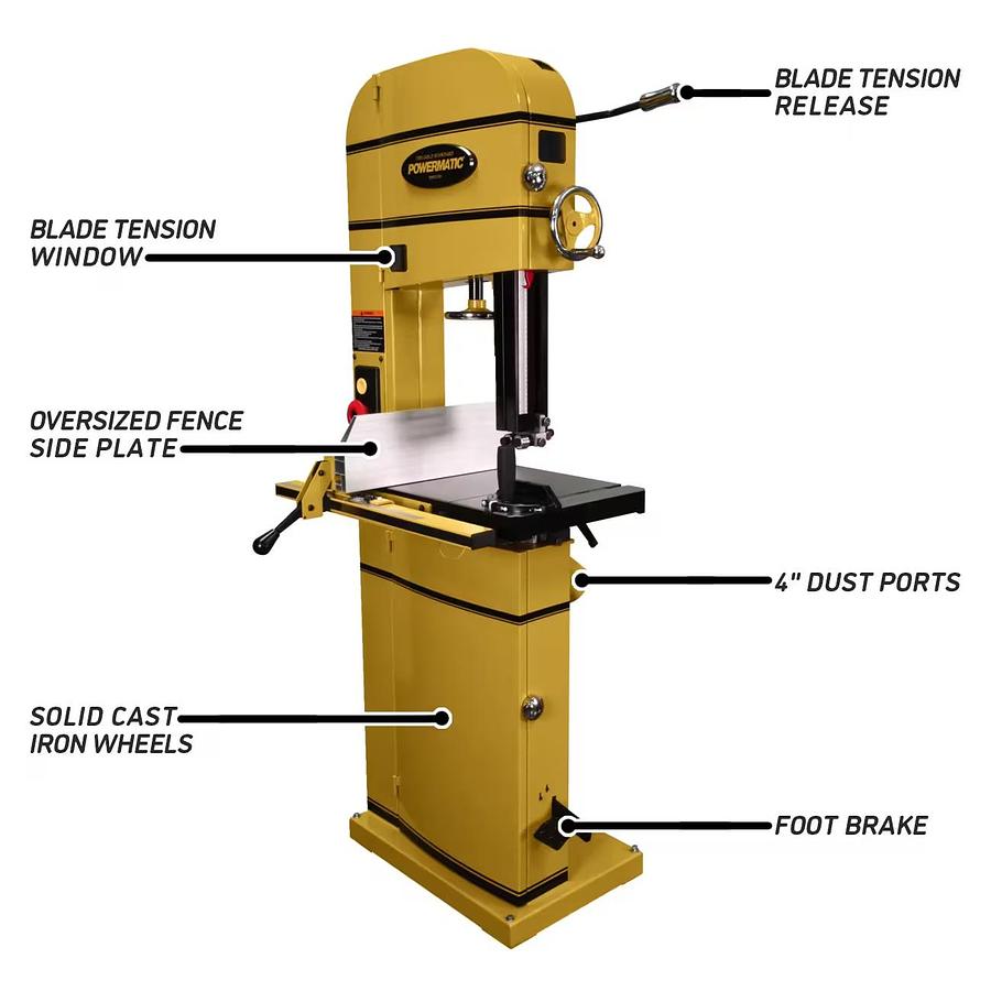 Powermatic PWBS14-CS 15-Inch Bandsaw