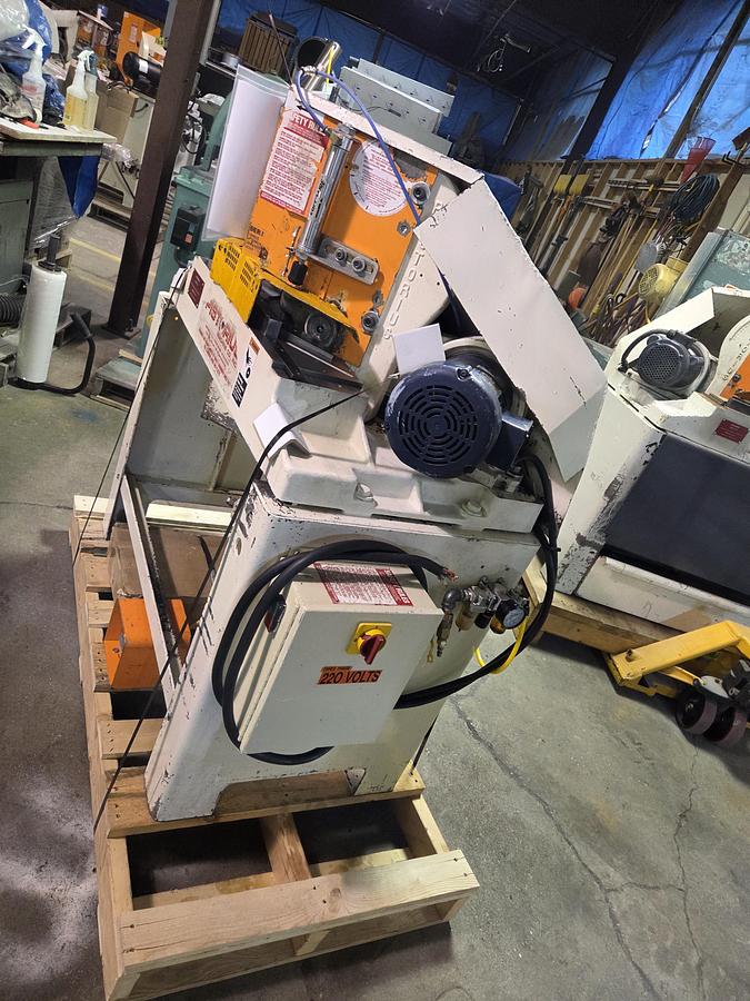 Refurbished Pistorius MN-200, Rebuilt, (2) 1.5HP motors, 480V, 3PH, Premium Robotic P2 Grade Saw Arm Bearing / Belt / Belt Idler Set-up