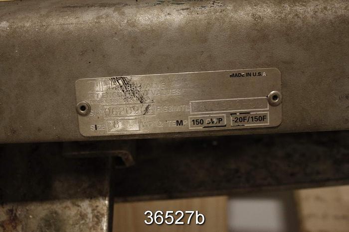 Used Fabri 8" Hand Operated Knife Gate Valve #36527