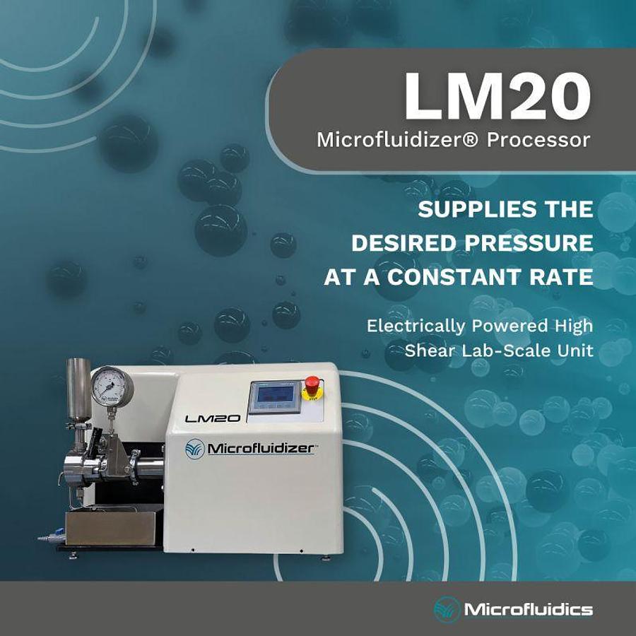 High Shear Fluid Processor for the Lab | LM20 Microfluidizer®