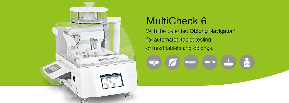 MultiCheck 6 Fully Automated Tablet Hardness Testing Solution