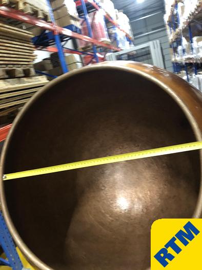 Used (2) Copper Coating Pans