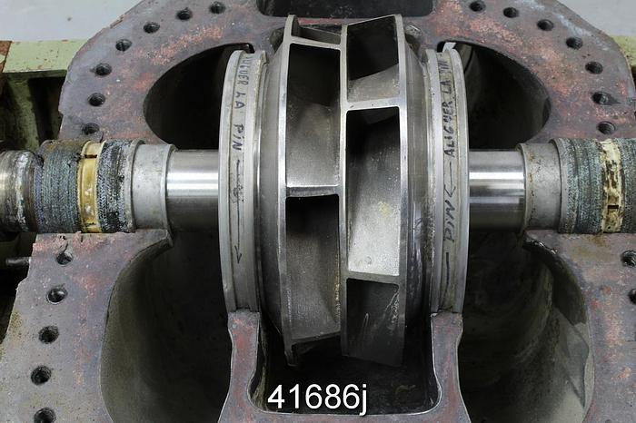 Used Sulzer ZUU-50 Double Suction Fan Pump, 20x24, Stainless Steel #41686