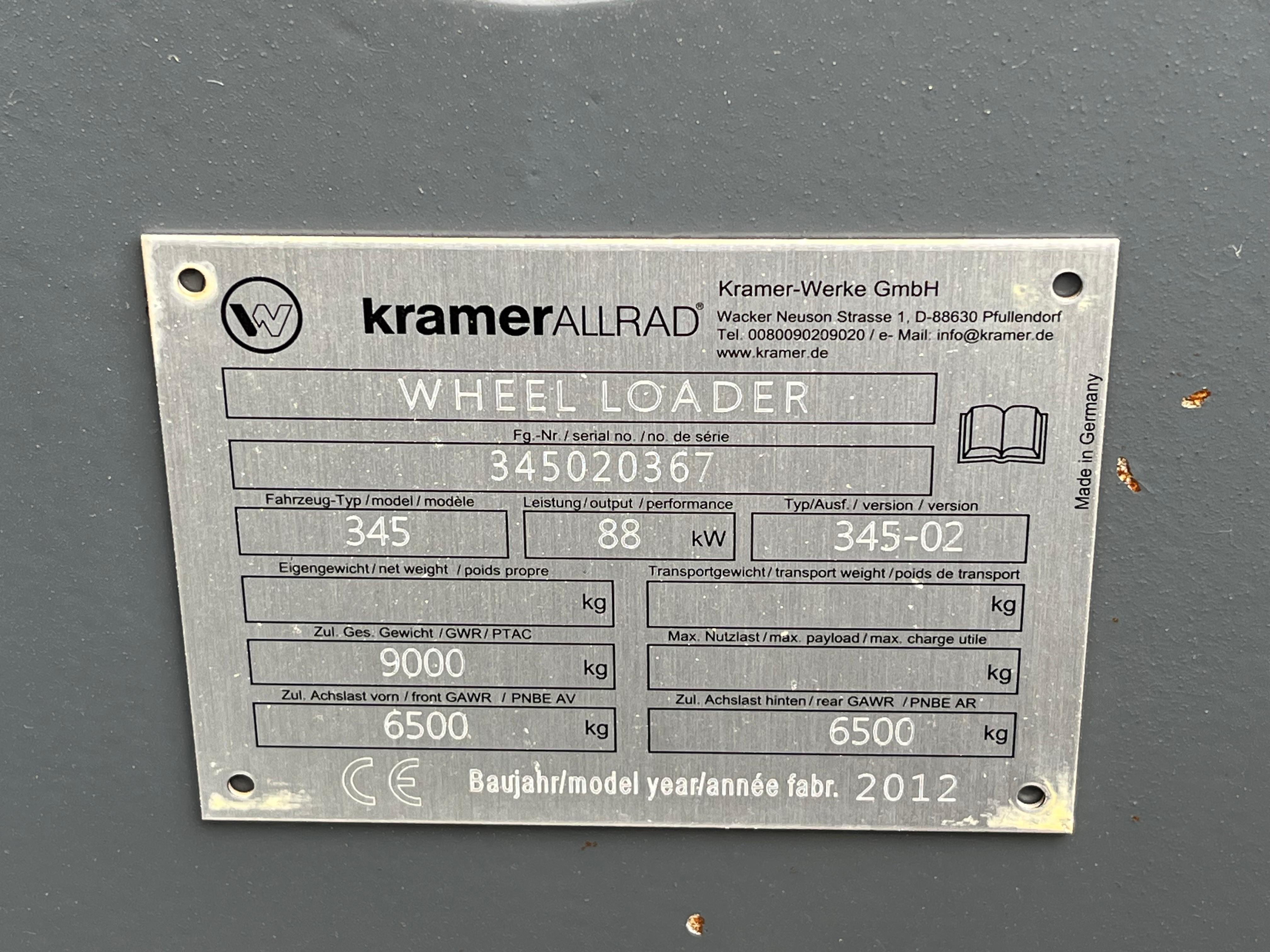 Gebraucht Kramer 880**Schaufel und Palettengabel