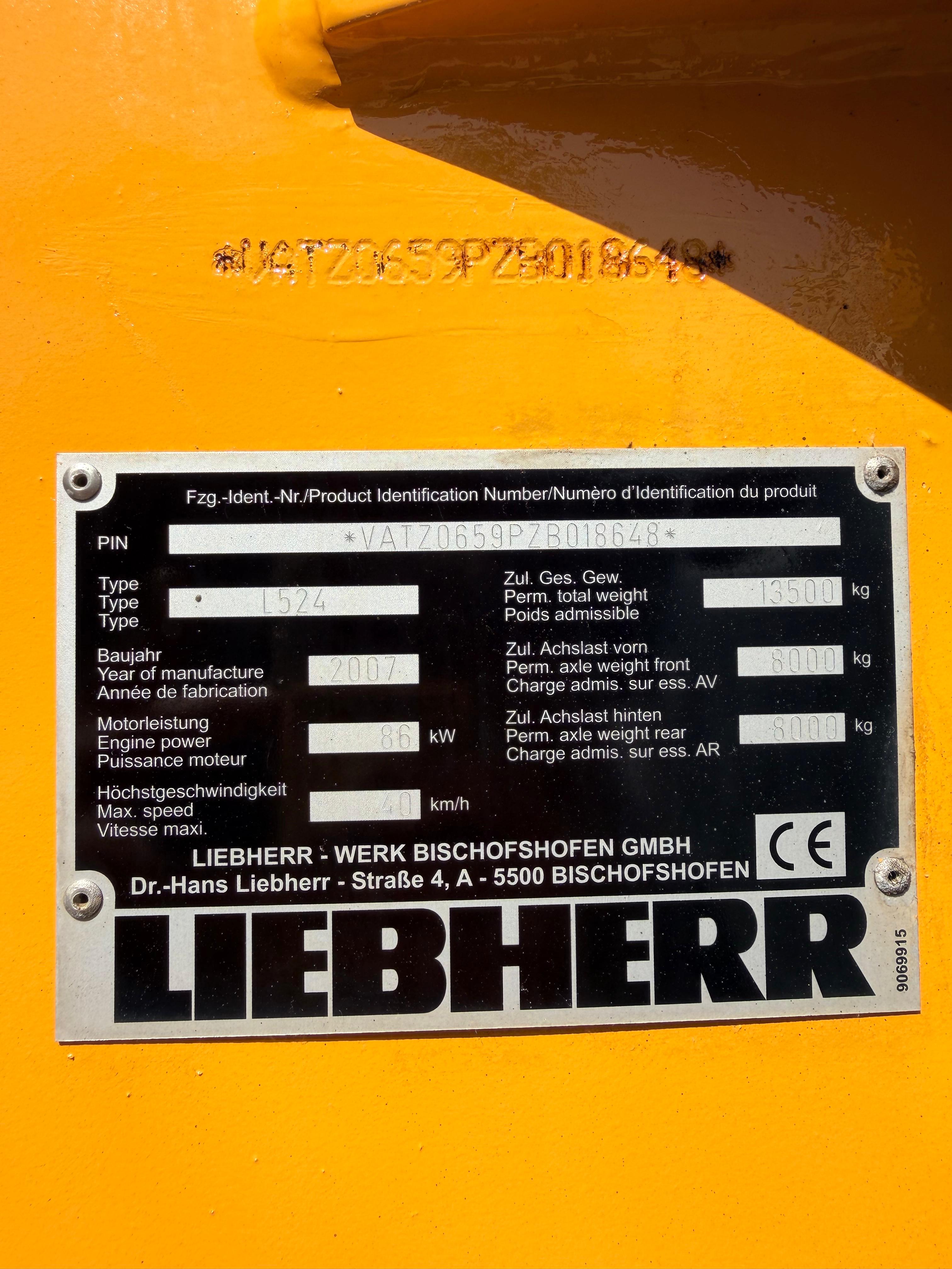 Gebraucht Liebherr L524 inkl. Schaufel**Zylinderkopfdichtung**