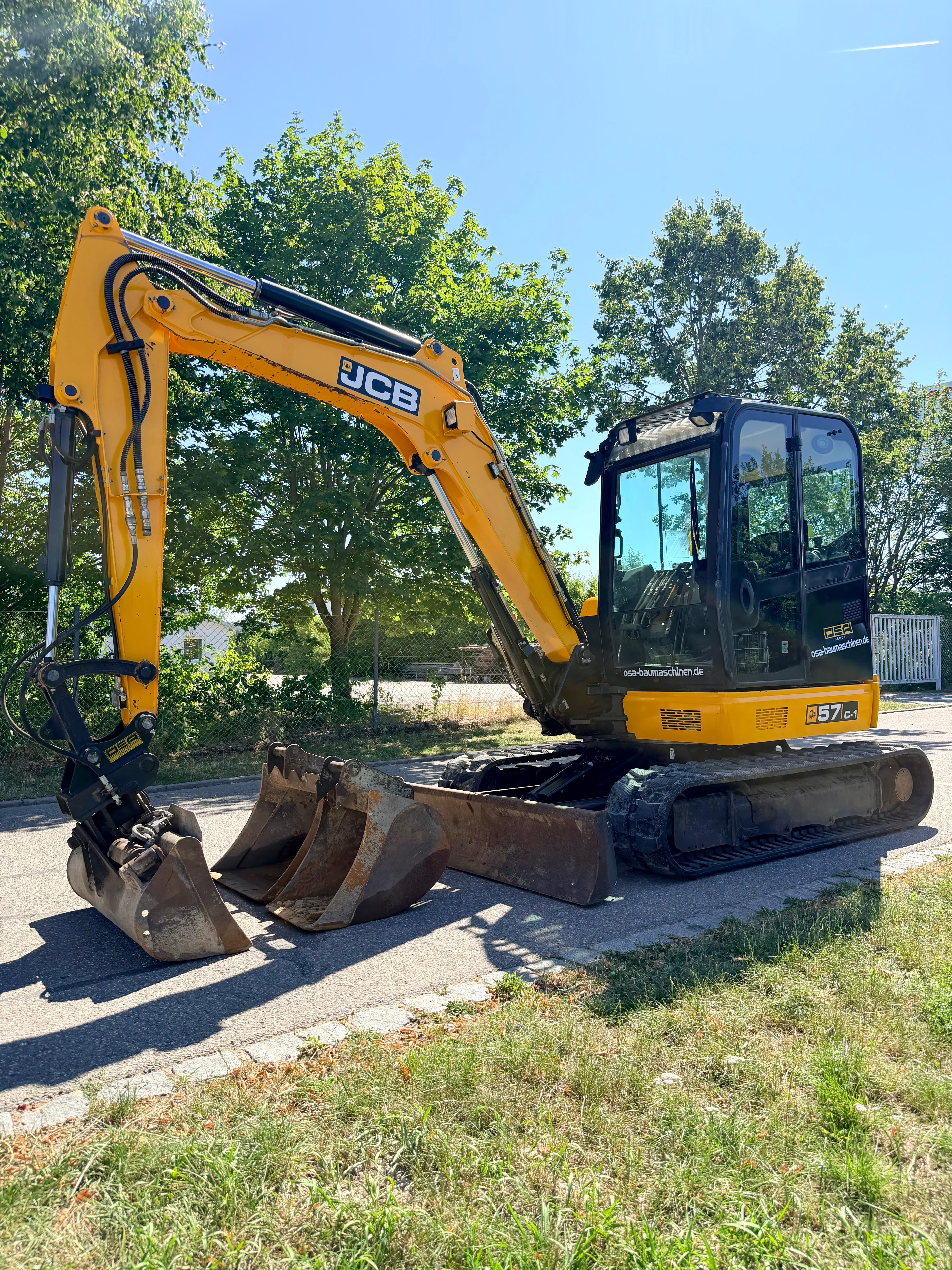 Gebraucht JCB 57C-1 inkl. Humusschaufel, 2x TL**NEUE KETTEN**