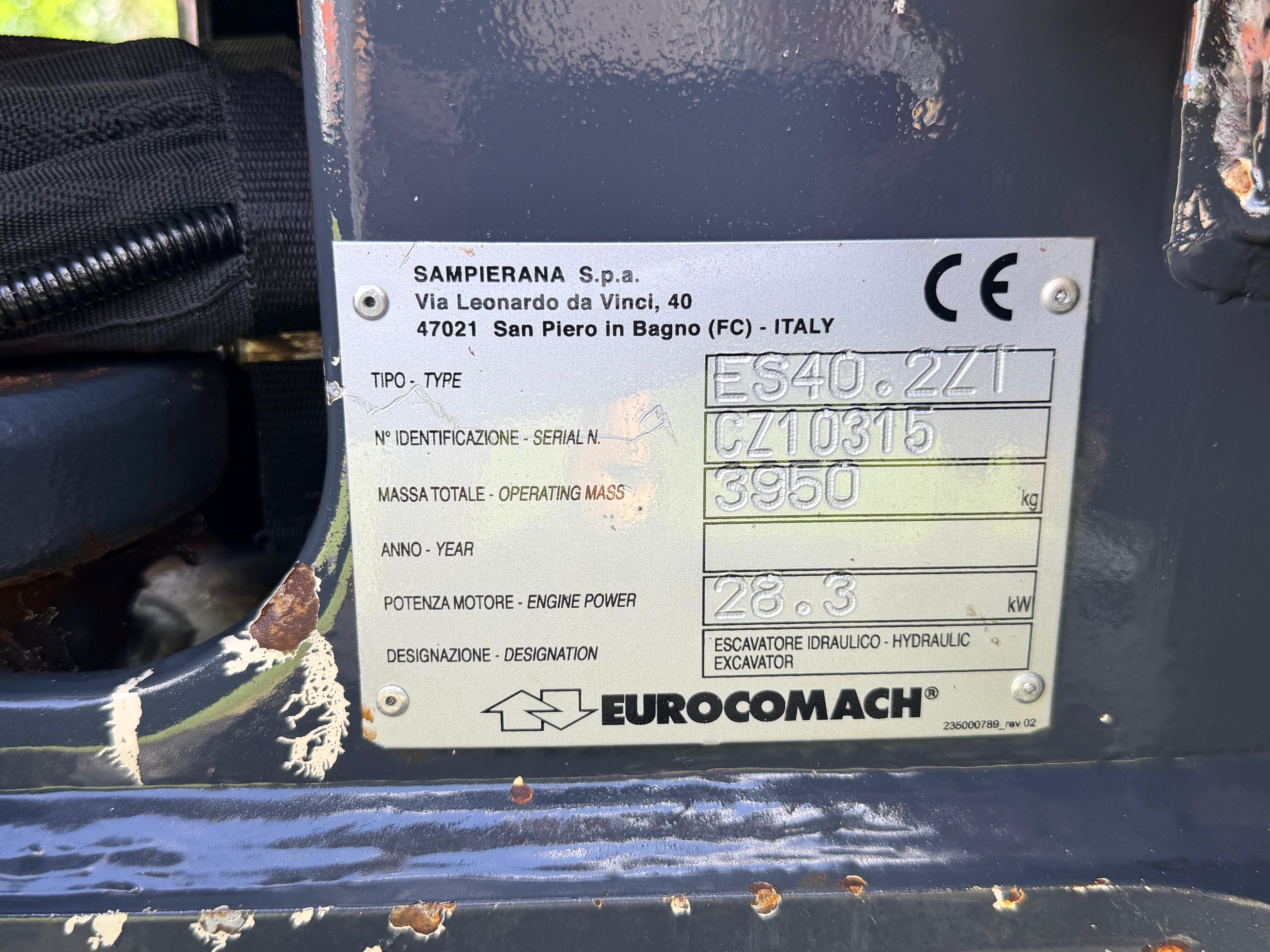 Gebraucht Eurocomach ES40.2ZT inkl. Humusschaufel und Tieflöffel