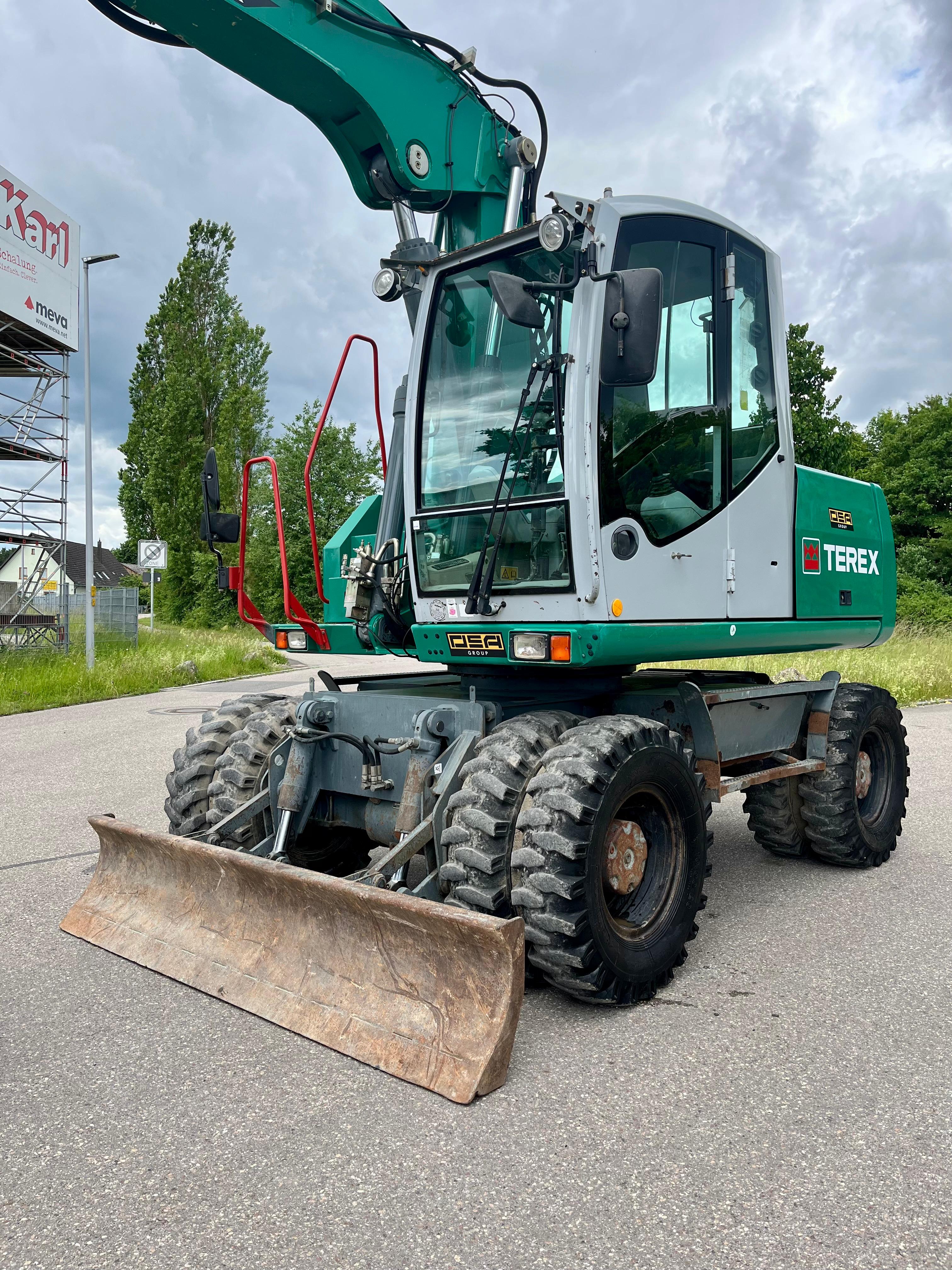 Gebraucht Terex TW 160 mit Oilquick OQ70, Tieflöffel