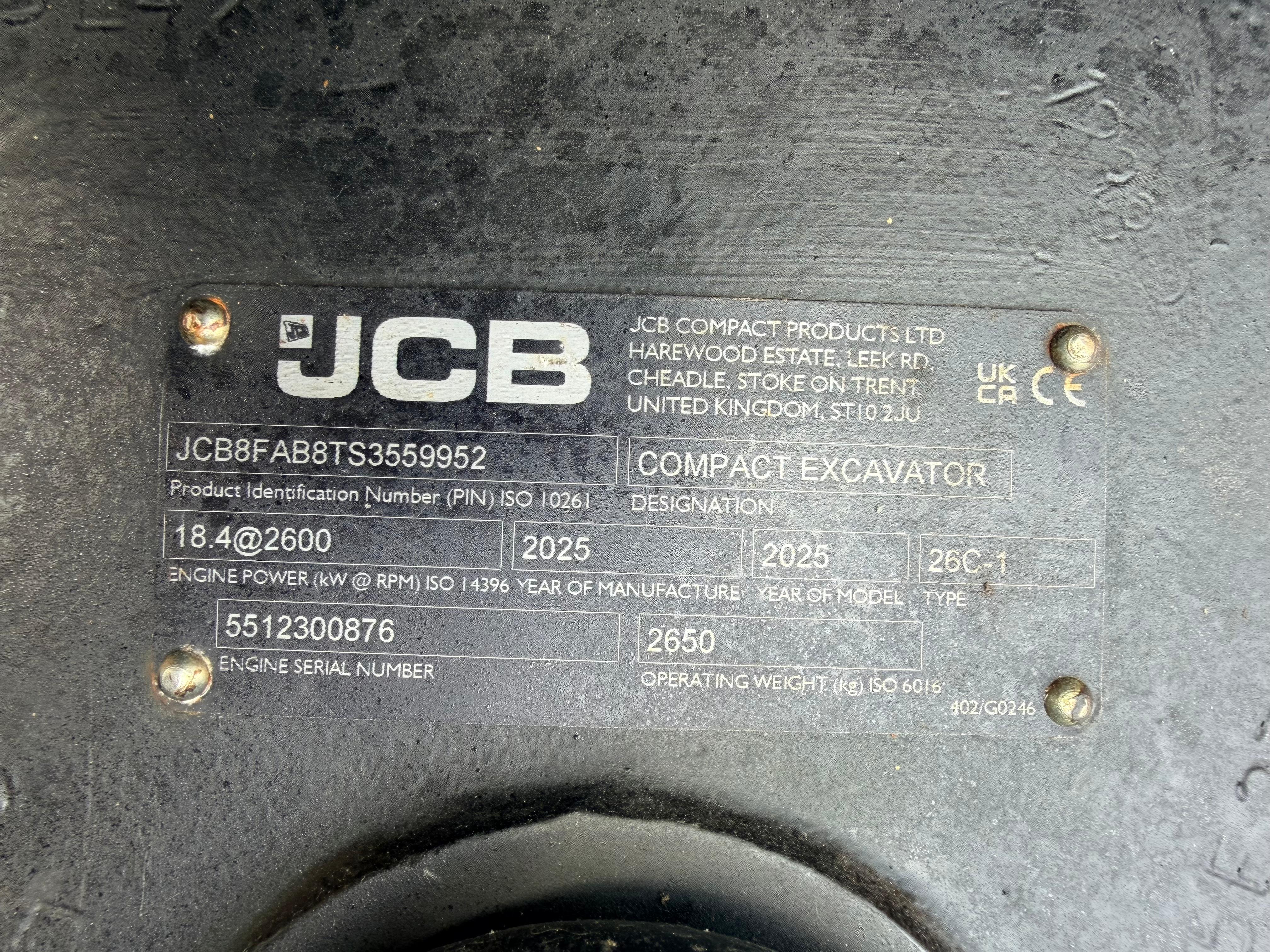 JCB 26C-1 Pro**NEU**Kinshofer Powertilt**