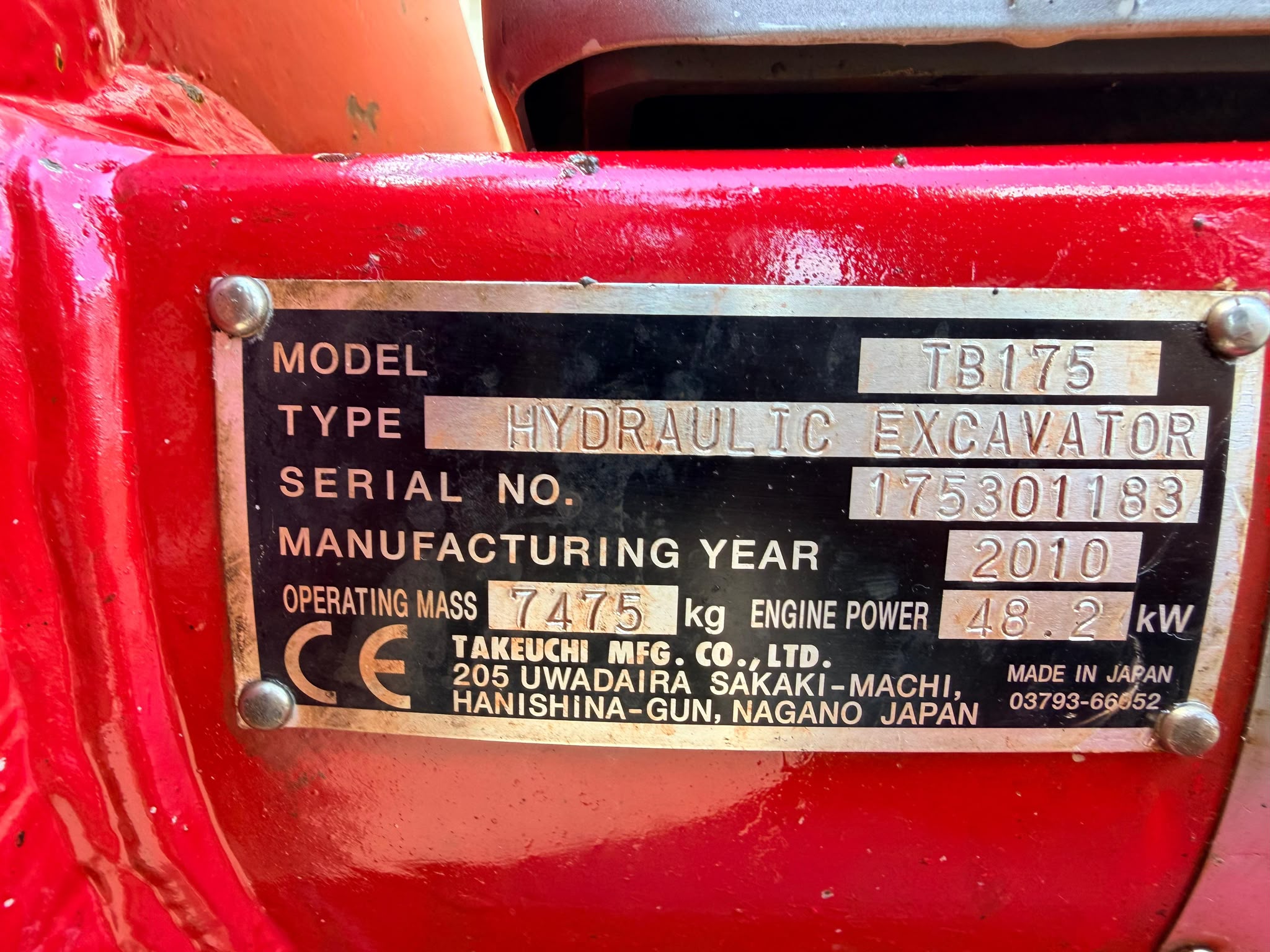Gebraucht Takeuchi TB 175 inkl. Humusschaufel und 2x Tieflöffel