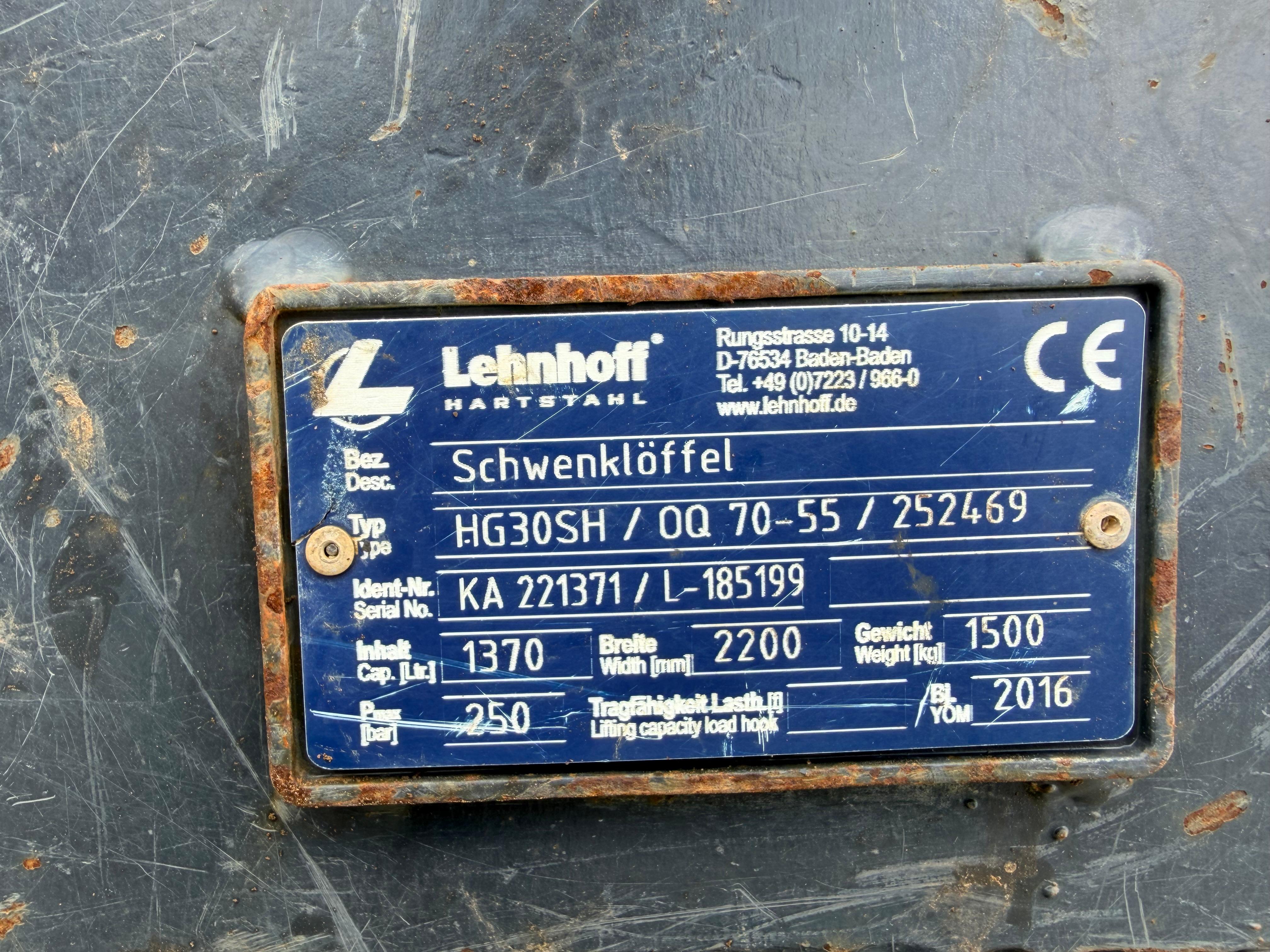 Gebraucht Grabenräumlöffel Lehnhoff HG30SH/OQ 70/55