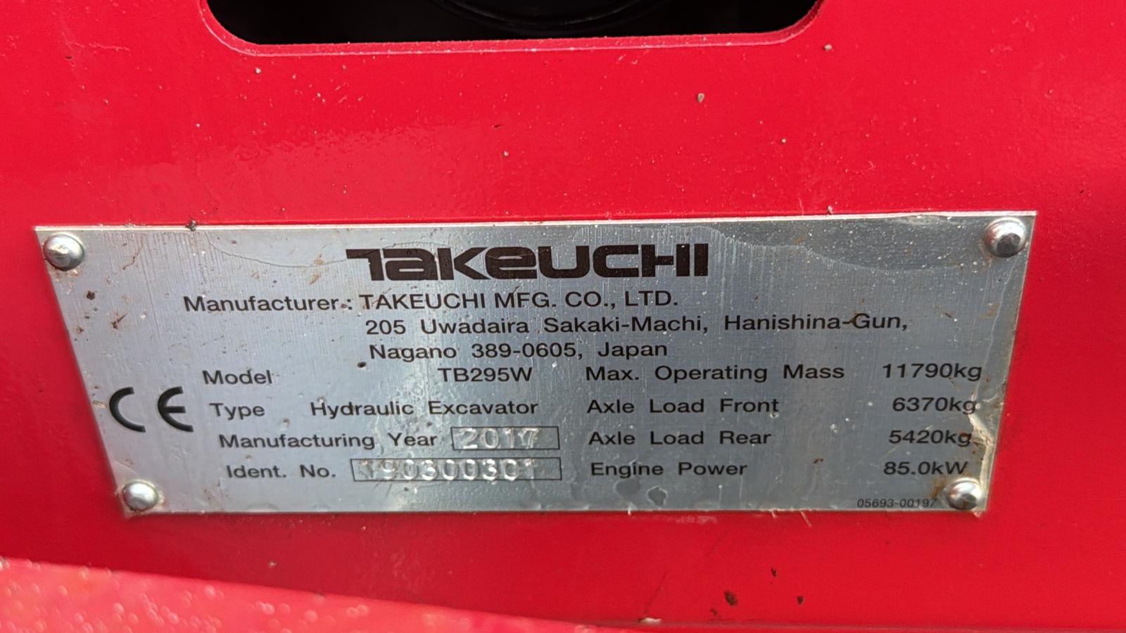 Gebraucht Takeuchi TB295W**Powertilt, Schild, Pratzen**