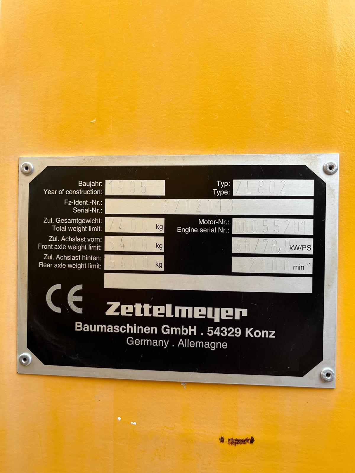 Gebraucht Zettelmeyer ZL802 inkl. Schaufel