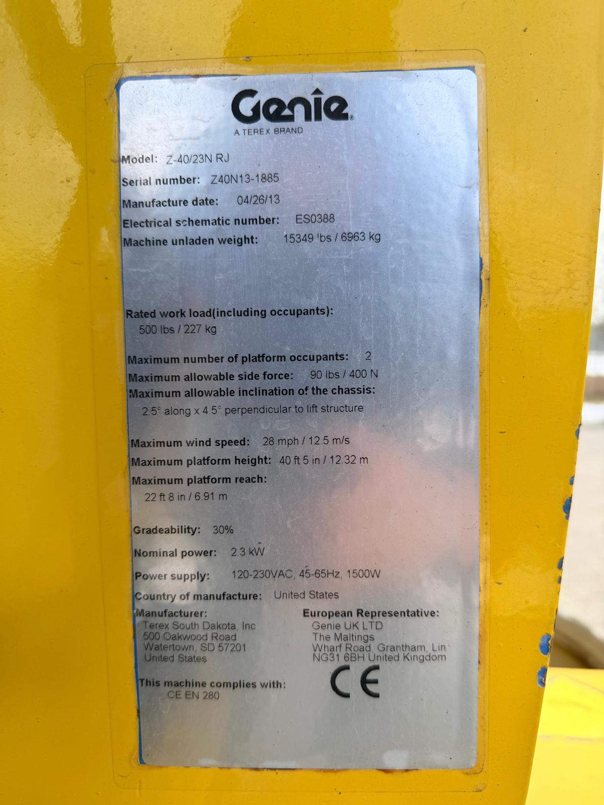 Gebraucht Genie Z-40/23N RJ**12,3 m Arbeitshöhe