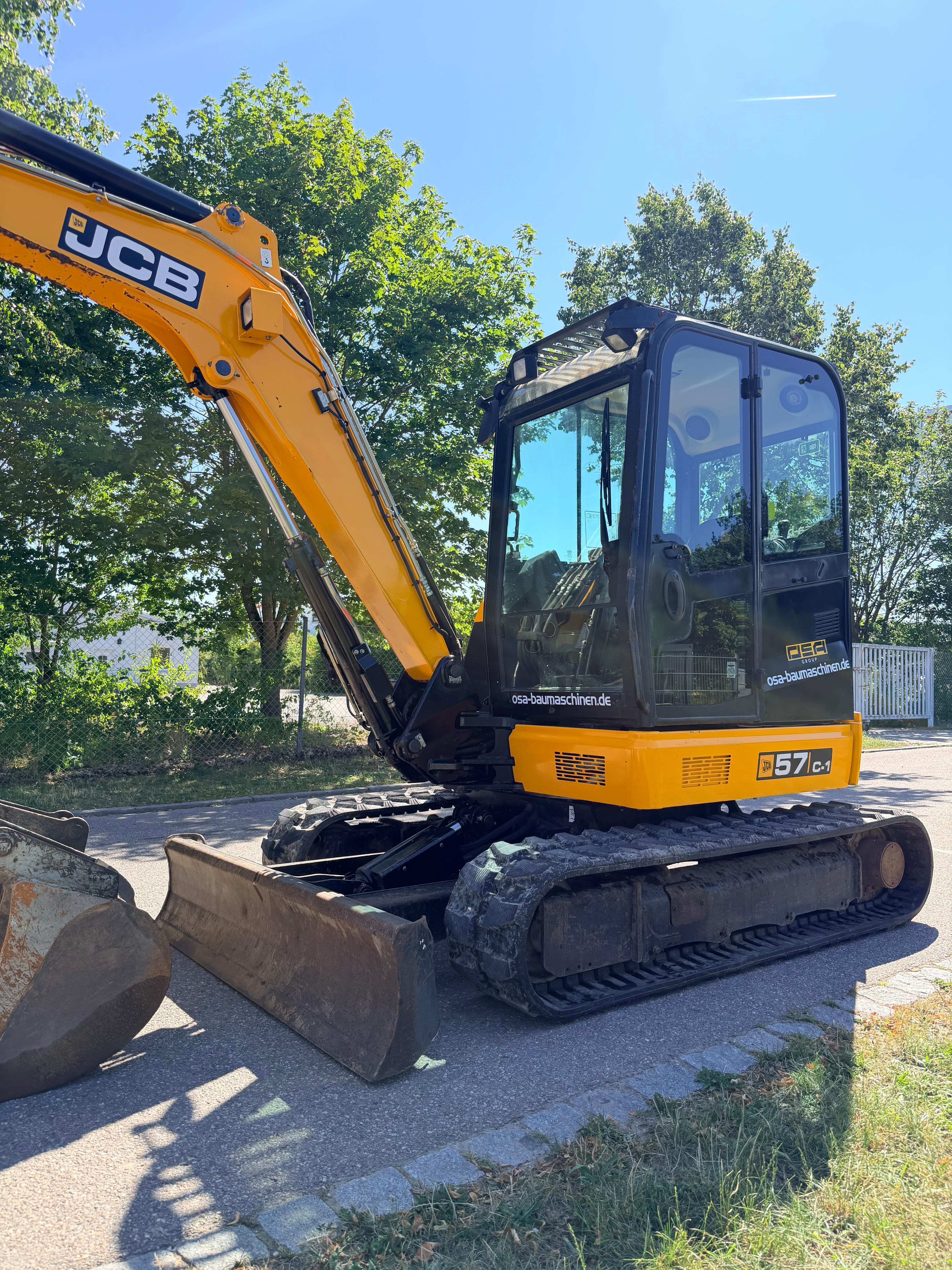 Gebraucht JCB 57C-1 inkl. Humusschaufel, 2x TL**NEUE KETTEN**