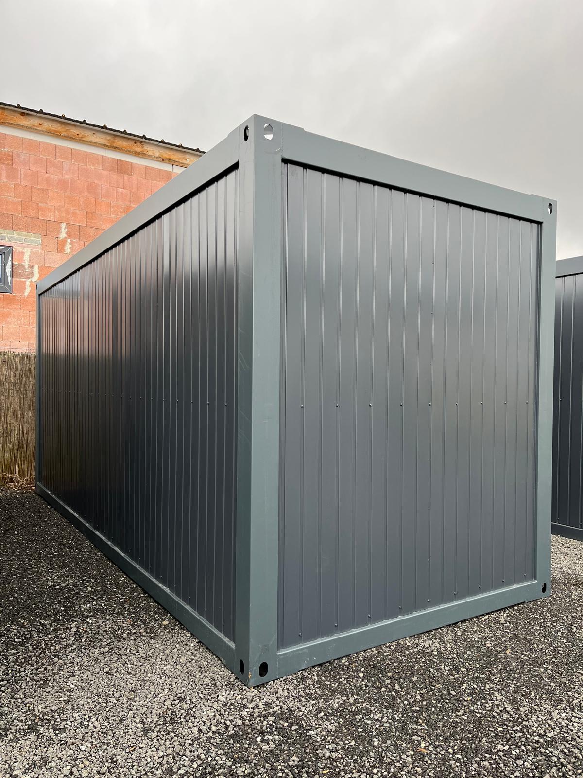 Standardcontainer 6x2,44 mit schönes Holzoptikboden