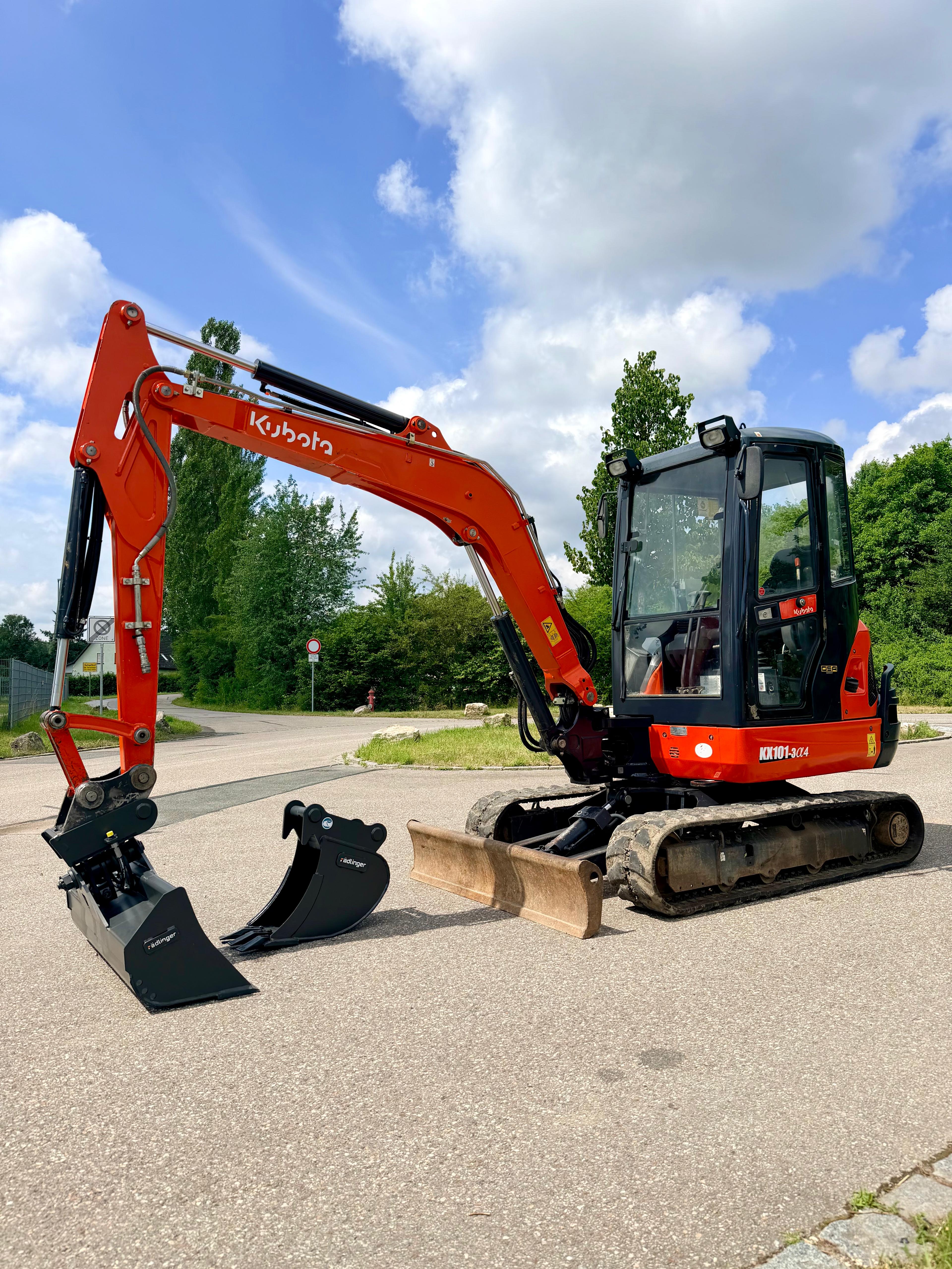 Gebraucht Kubota KX101-3a4 inkl. Humusschaufel und Tieflöffel