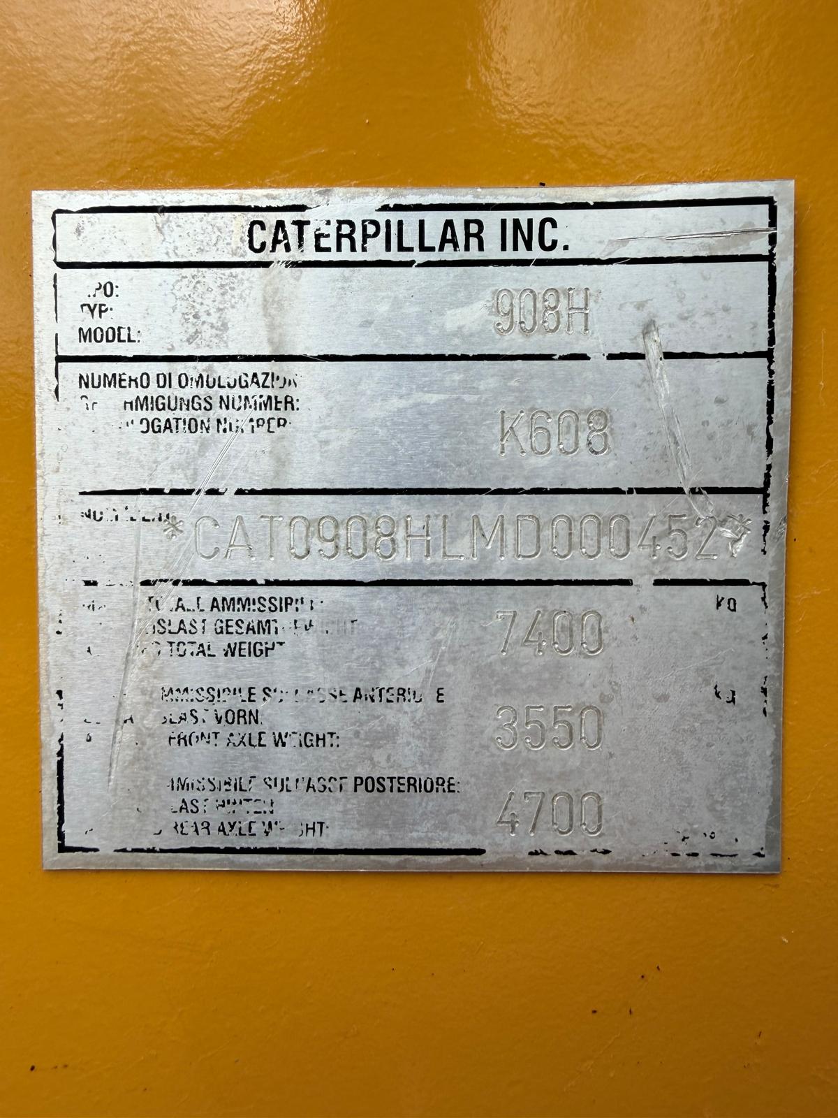 Gebraucht CAT 908H**3.786 h**Schaufel, Palettengabel**