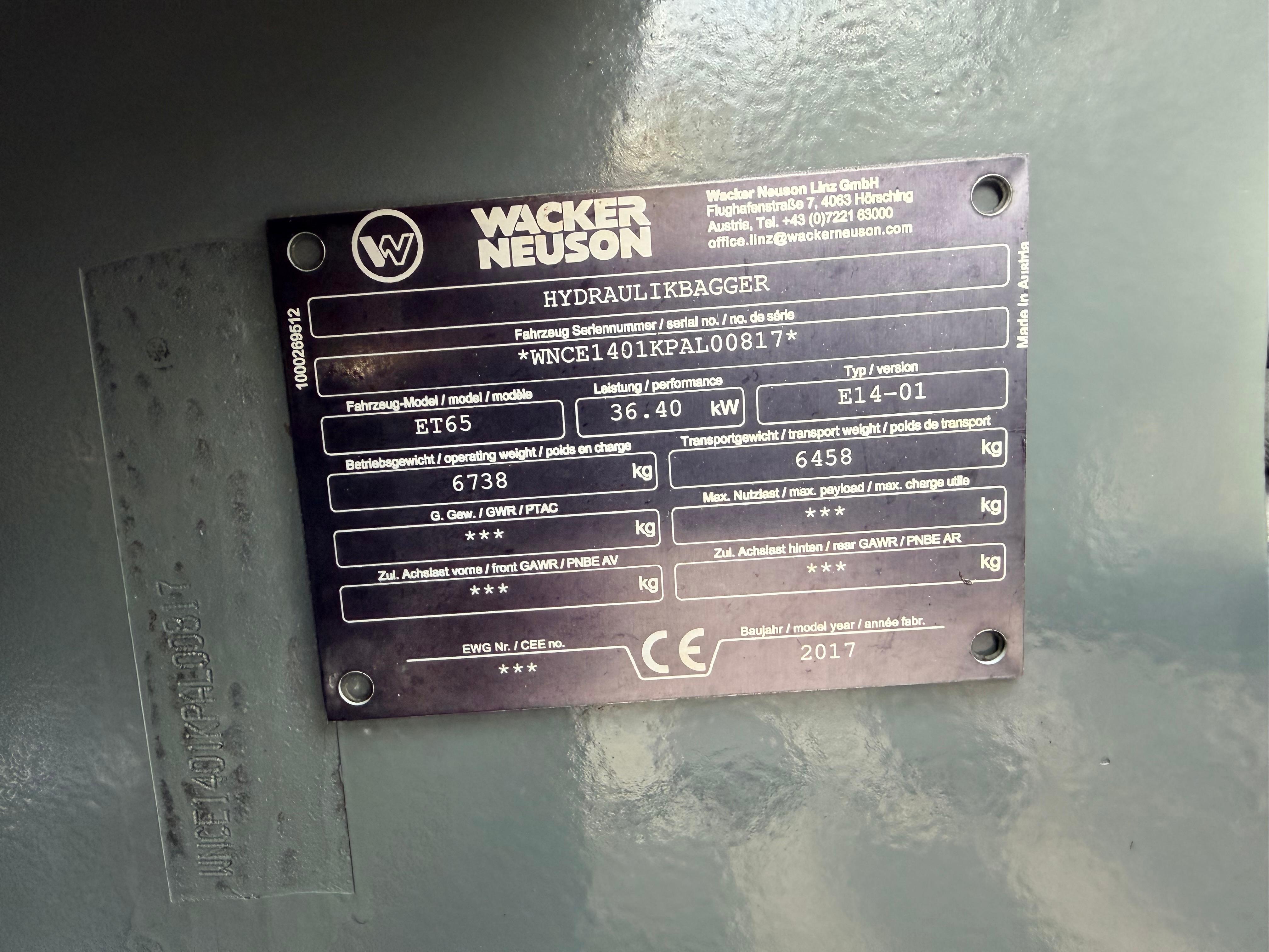 Gebraucht Wacker Neuson ET65**OilQiuckOQ60-5*GRL*3xTL**