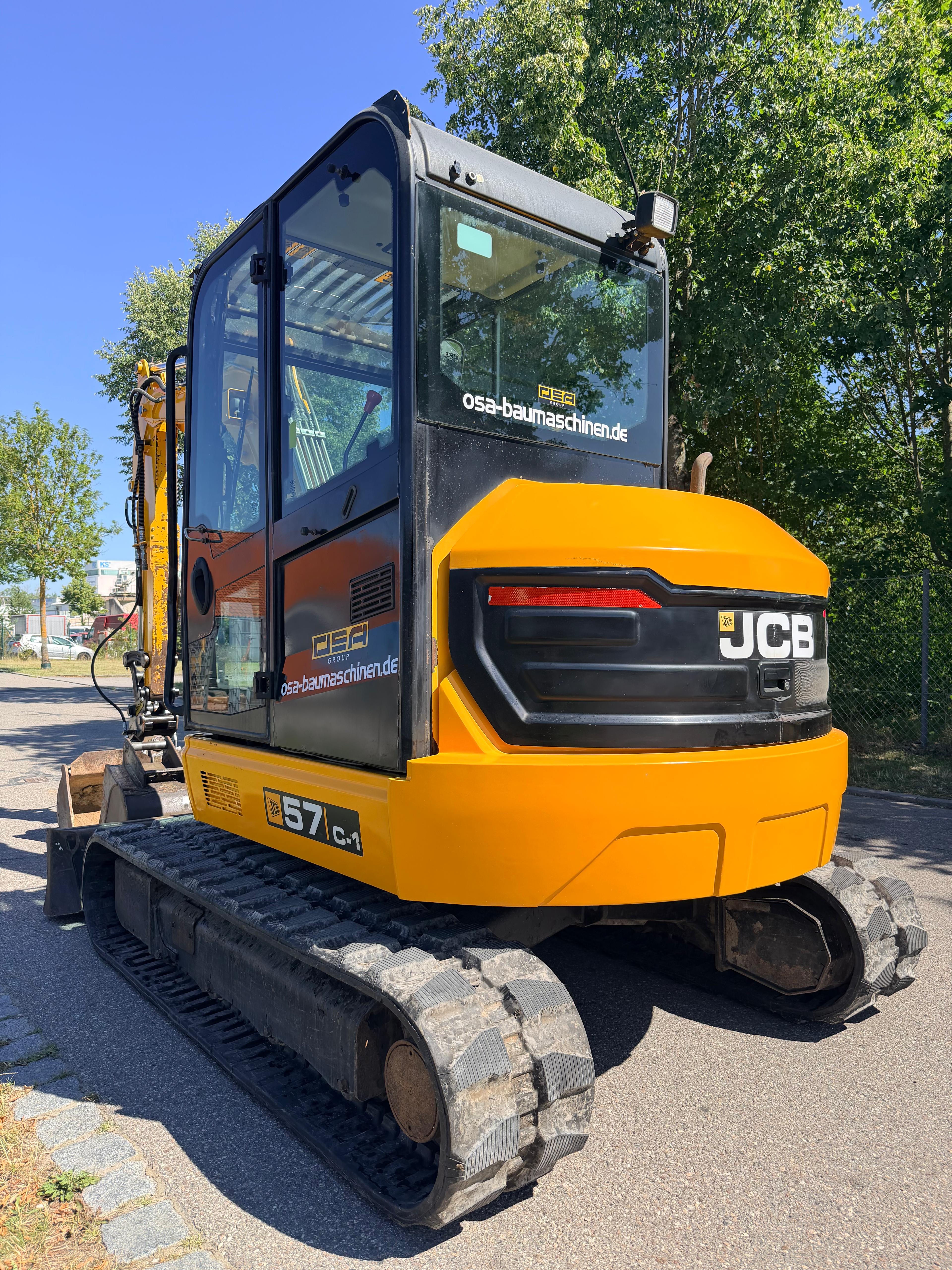 Gebraucht JCB 57C-1 inkl. Humusschaufel, 2x TL**NEUE KETTEN**