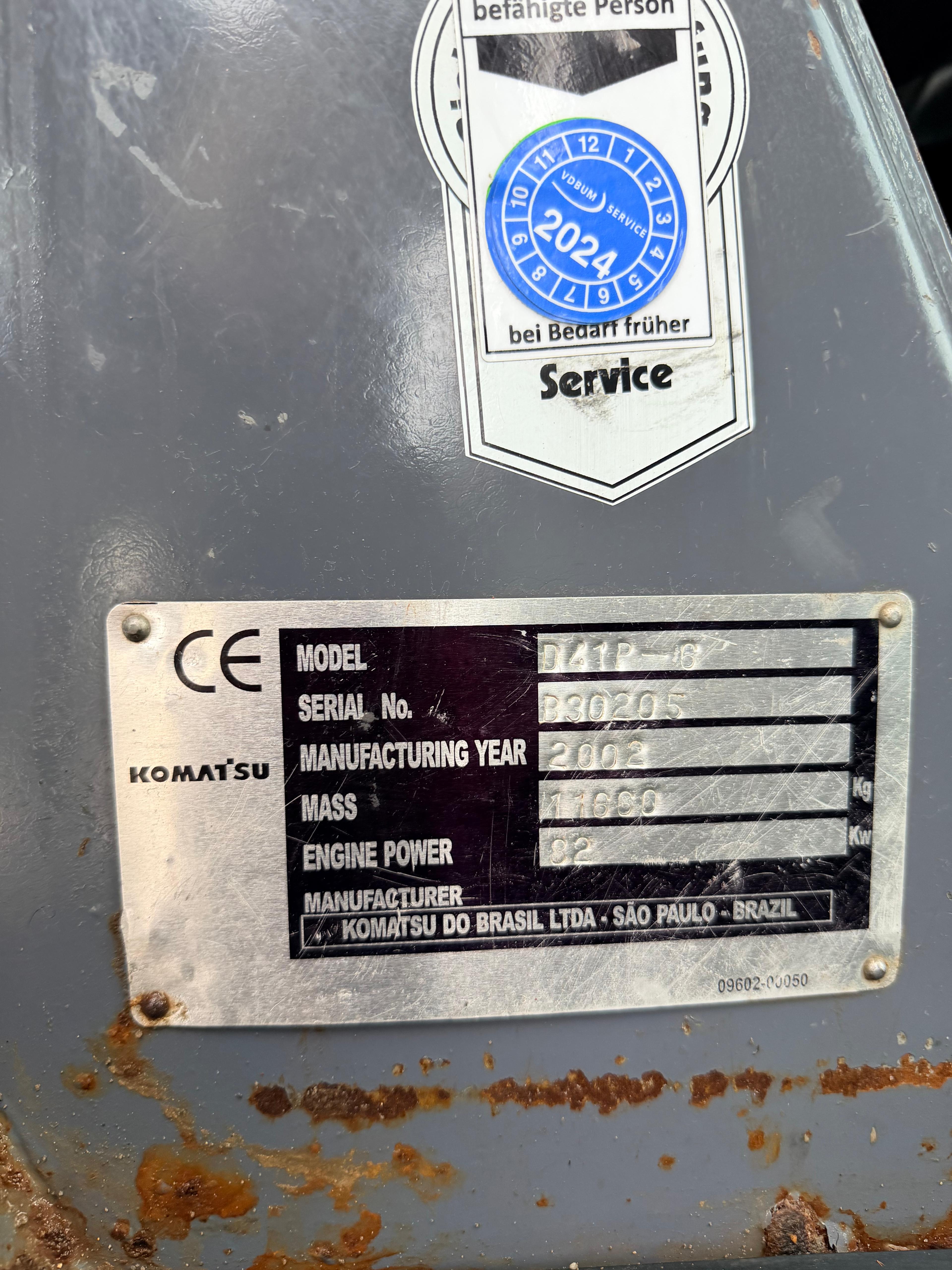 Gebraucht Komatsu D41P-6**6-Wegeschild**Klimaanlage**