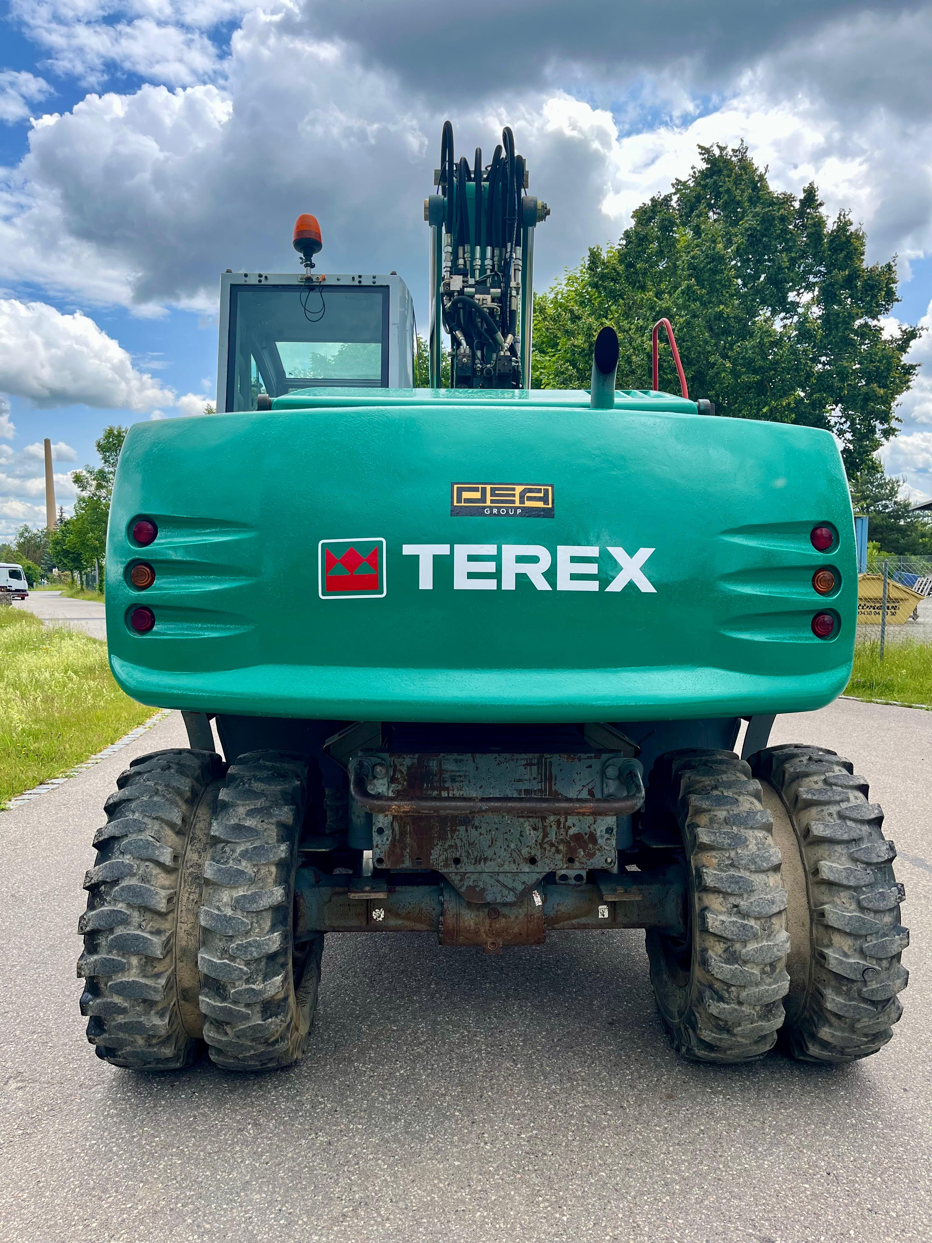 Gebraucht Terex TW 160 mit Oilquick OQ70, Tieflöffel
