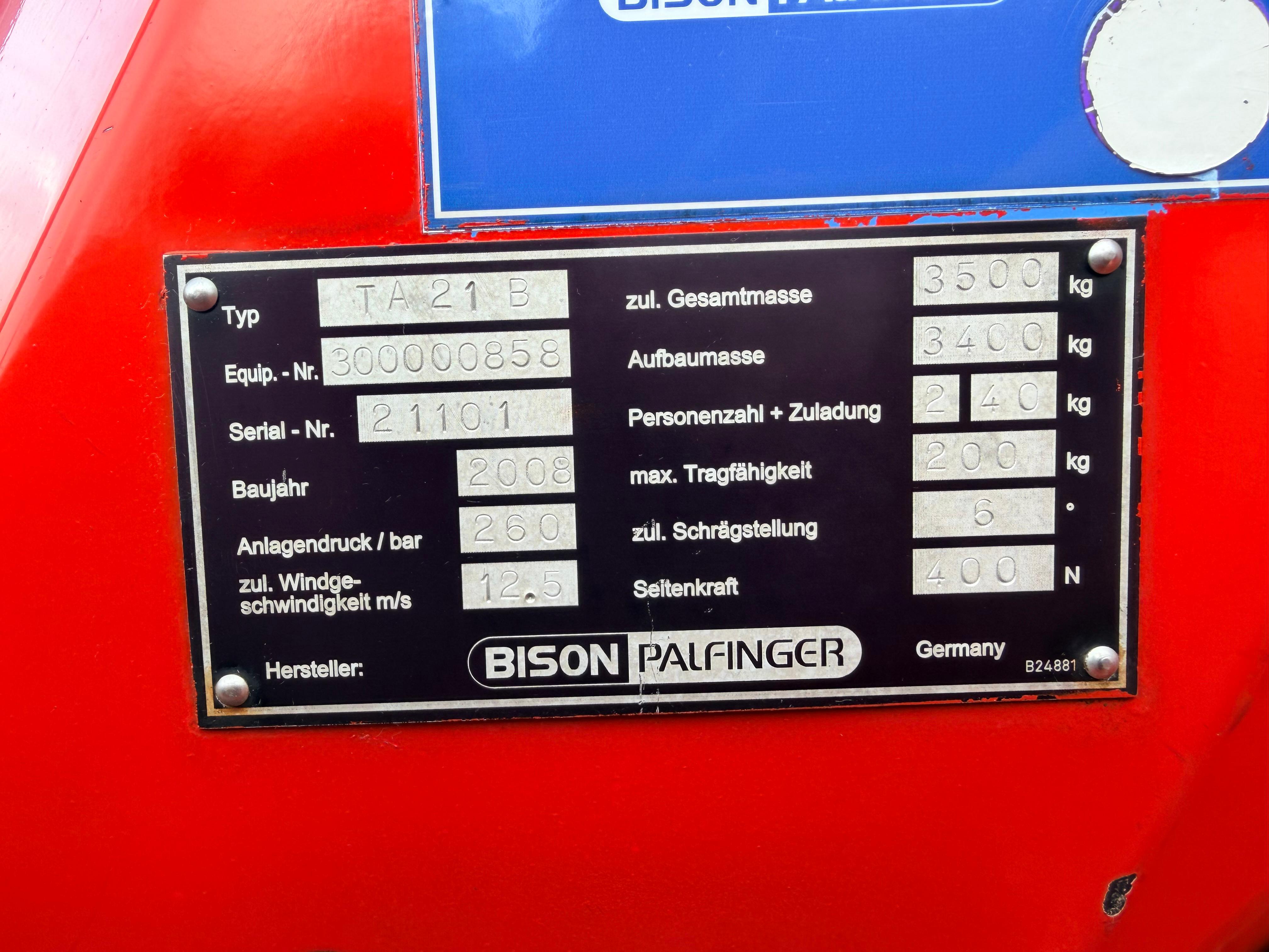 Gebraucht Hubarbeitsbühne Mercedes-Benz Palfinger TA 21 B - 21 m