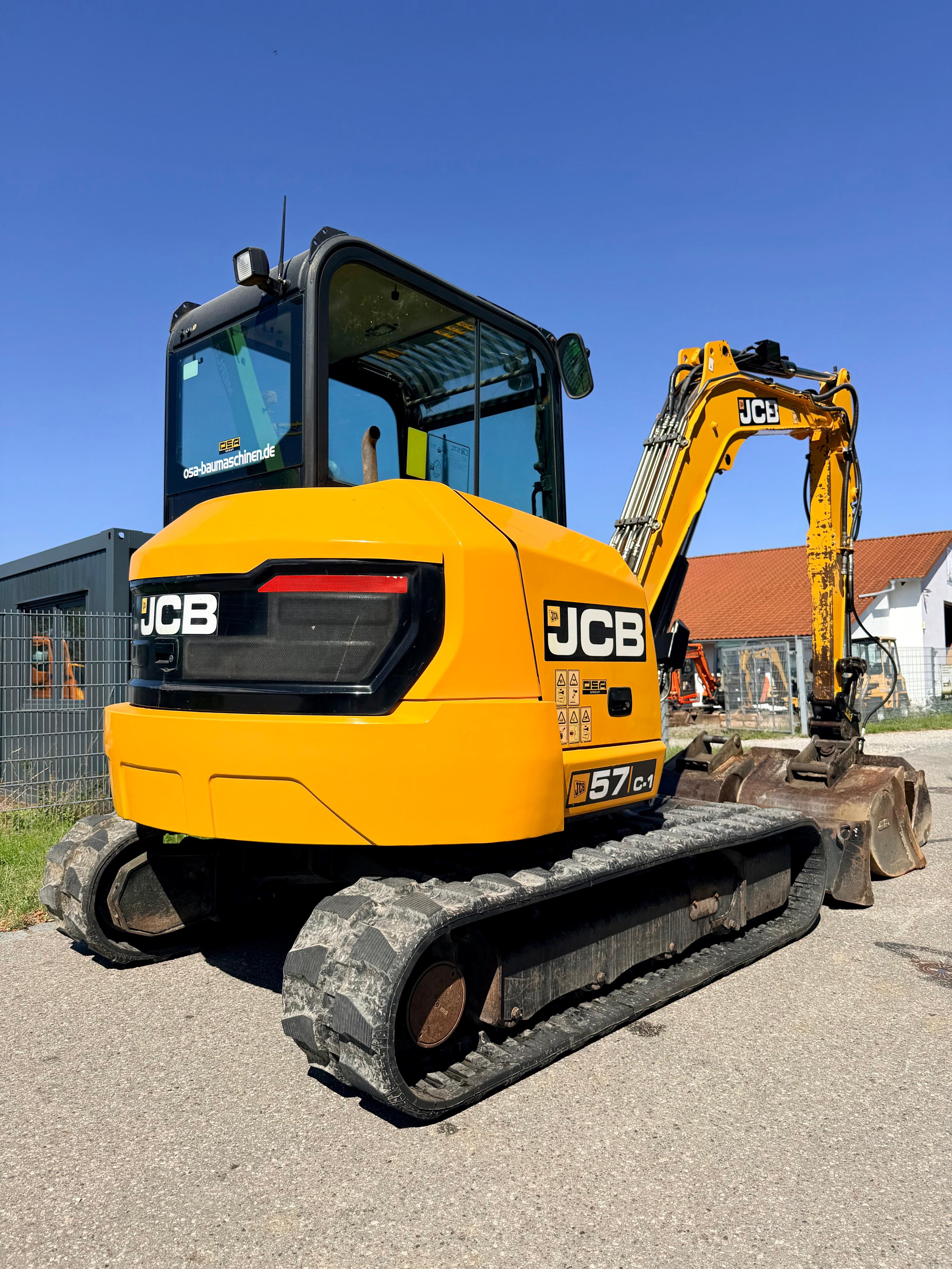 Gebraucht JCB 57C-1 inkl. Humusschaufel, 2x TL**NEUE KETTEN**