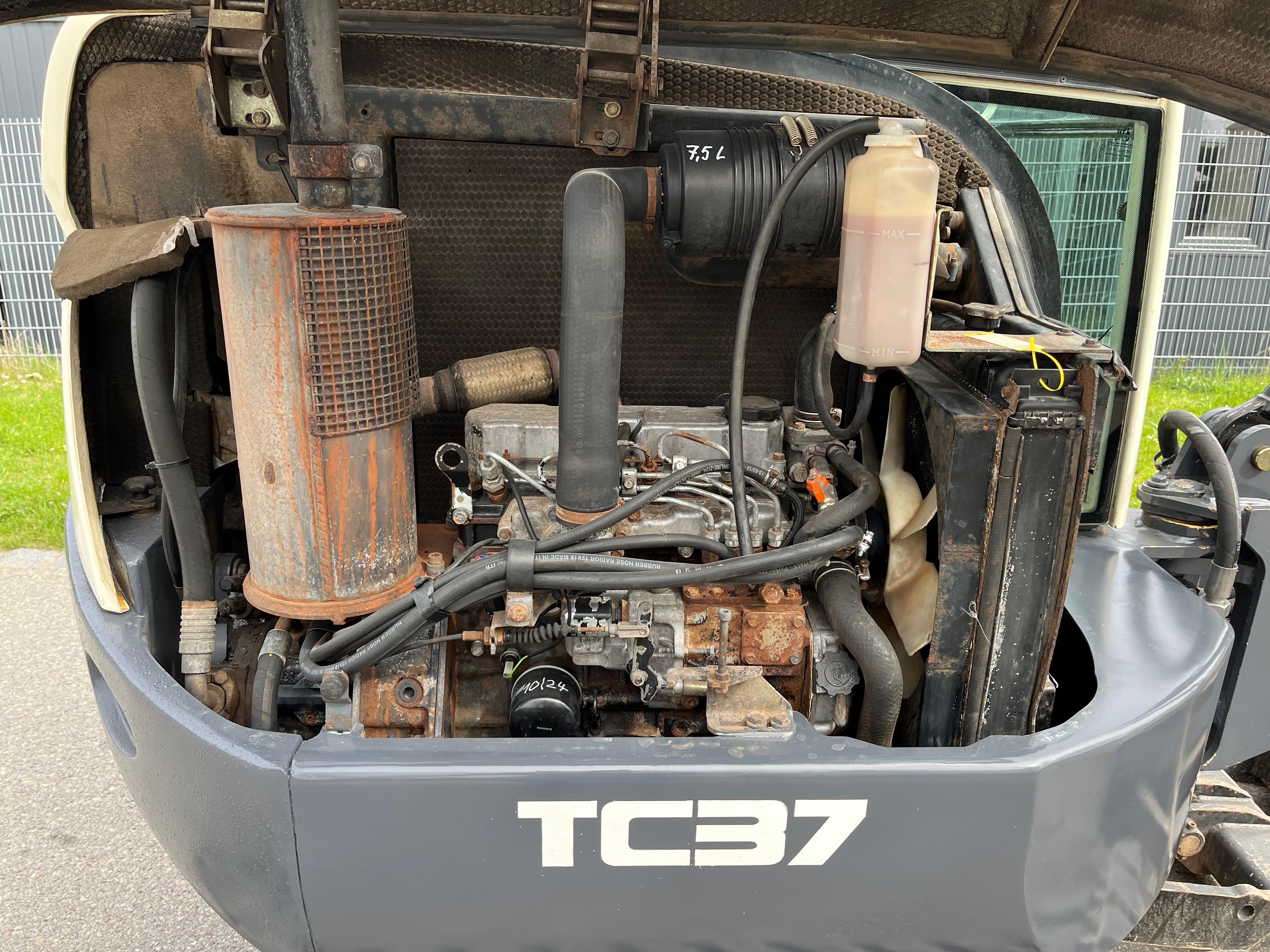 Gebraucht Terex TC 37 inkl. Humusschaufel, Tieflöffel