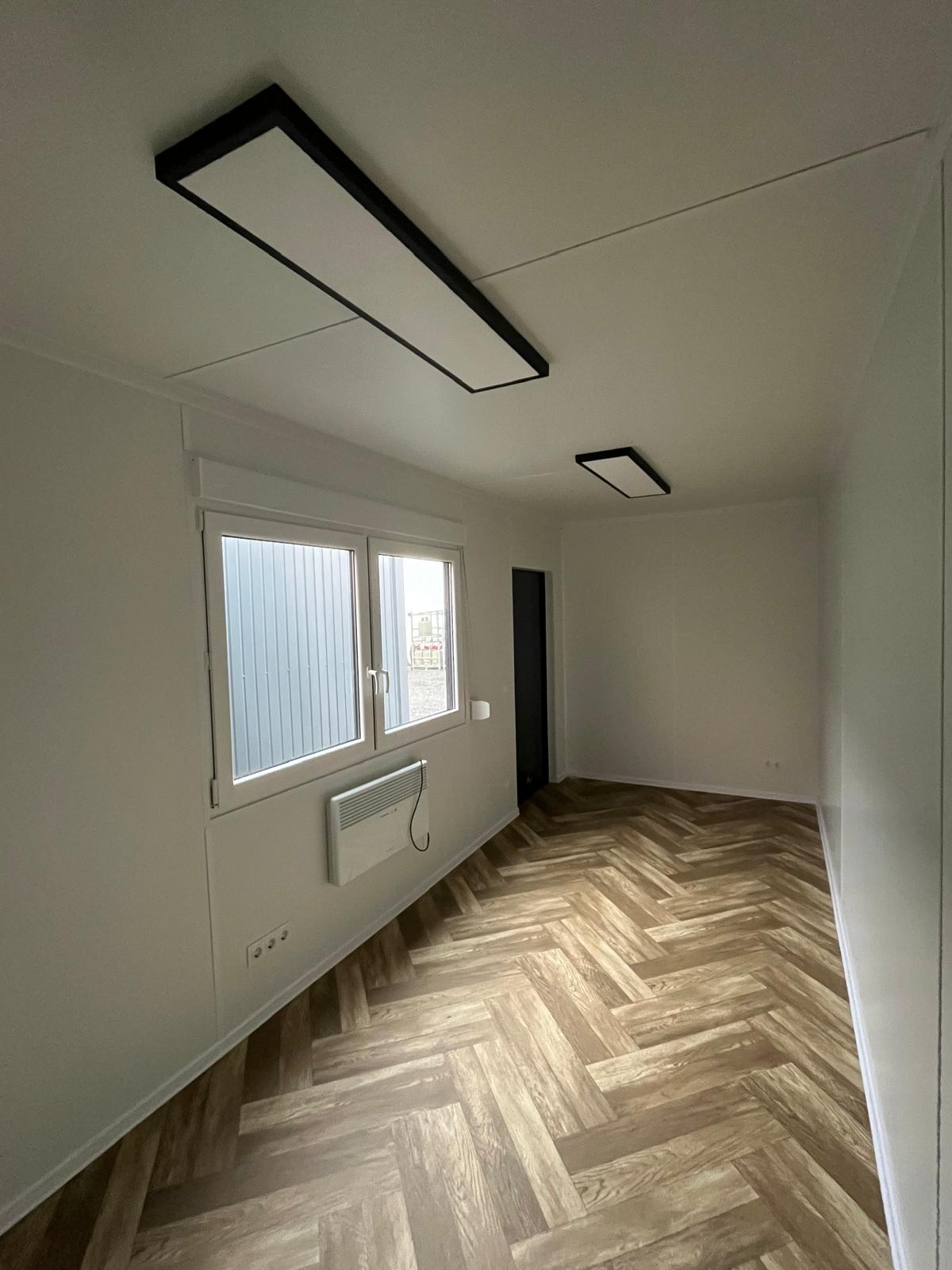 Standardcontainer 6x2,44 mit schönes Holzoptikboden