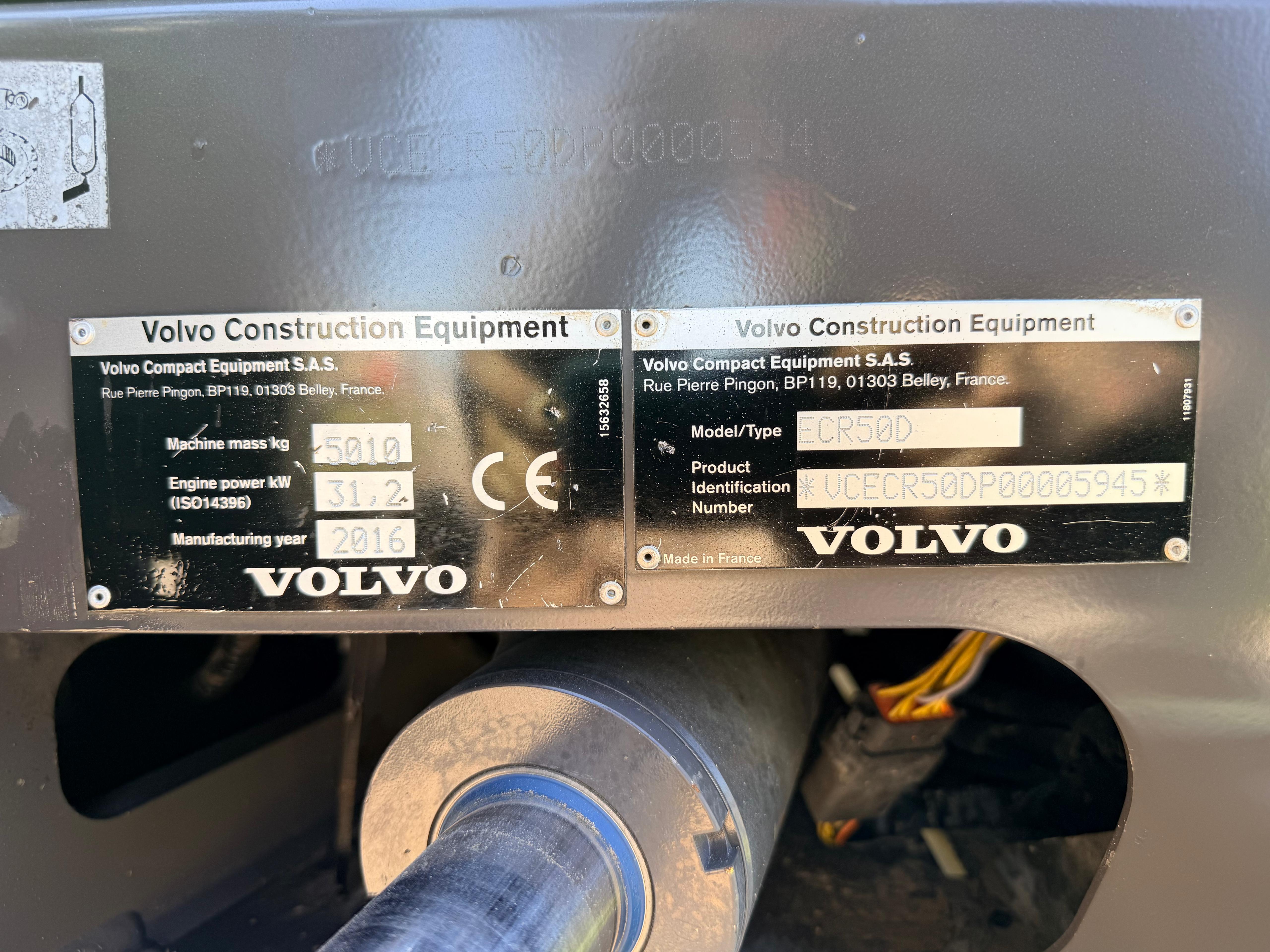 Gebraucht Volvo ECR50D*Powertilt, HS, 2x TL*