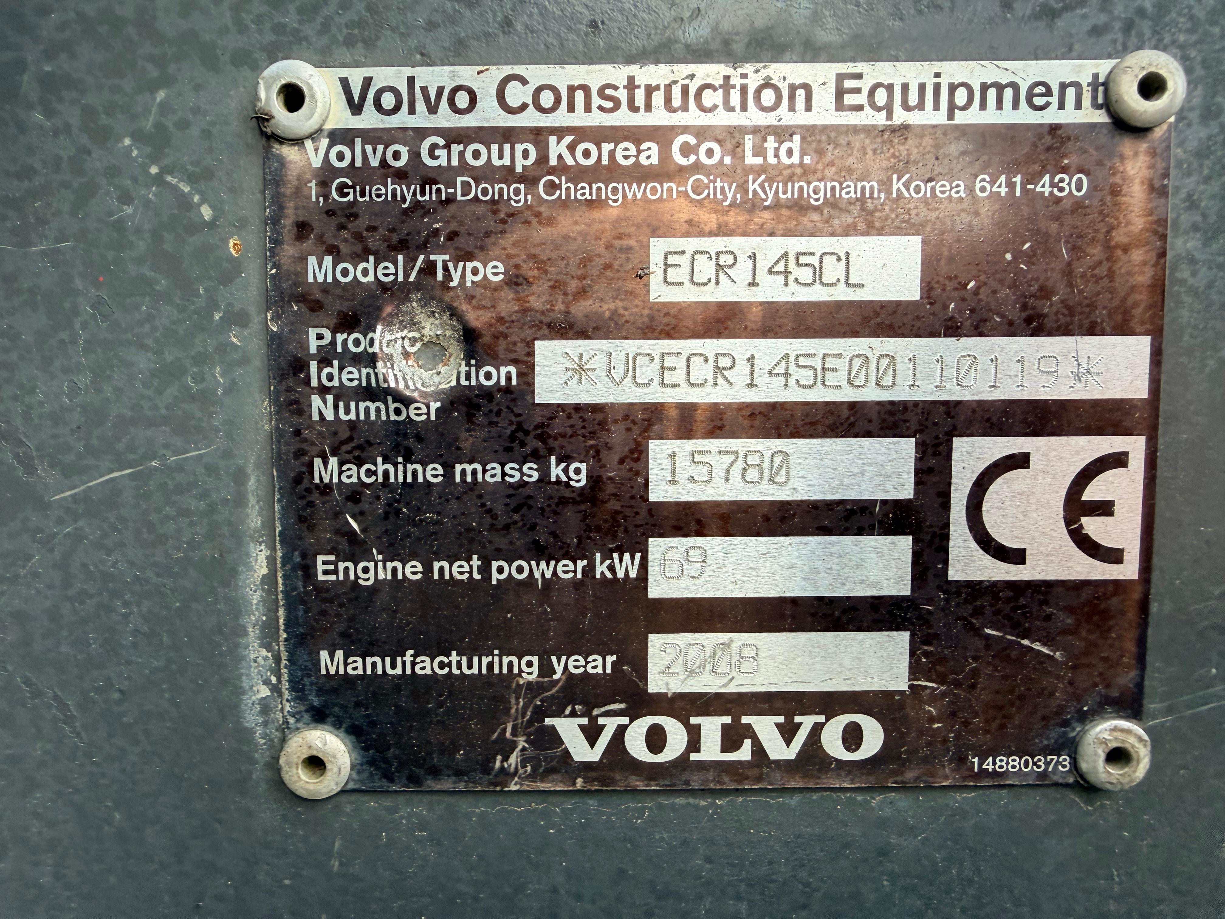 Gebraucht Volvo ECR145CL**OilQuick70/55**Tieflöffel