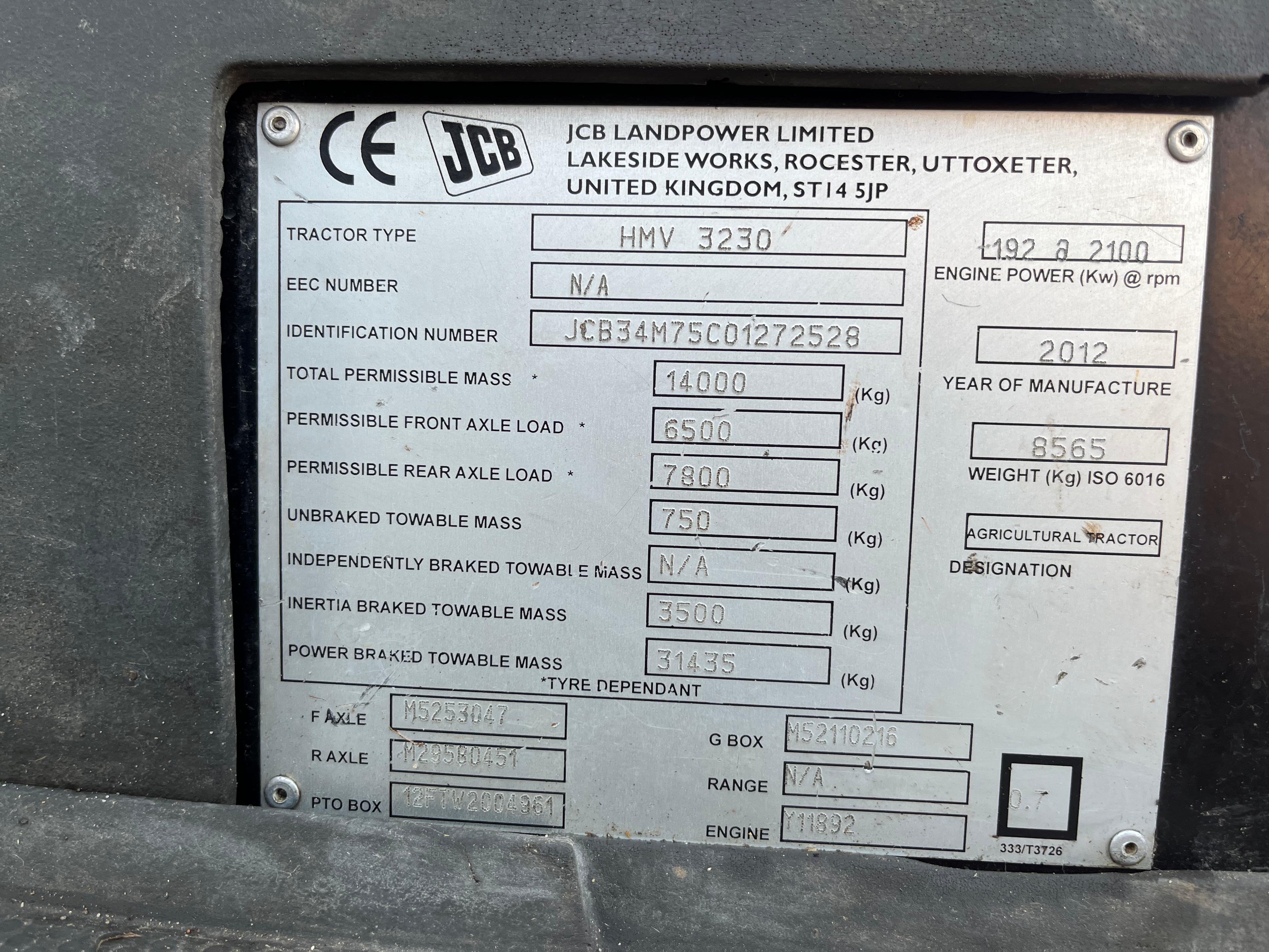 Gebraucht JCB Fastrac HMV 3230