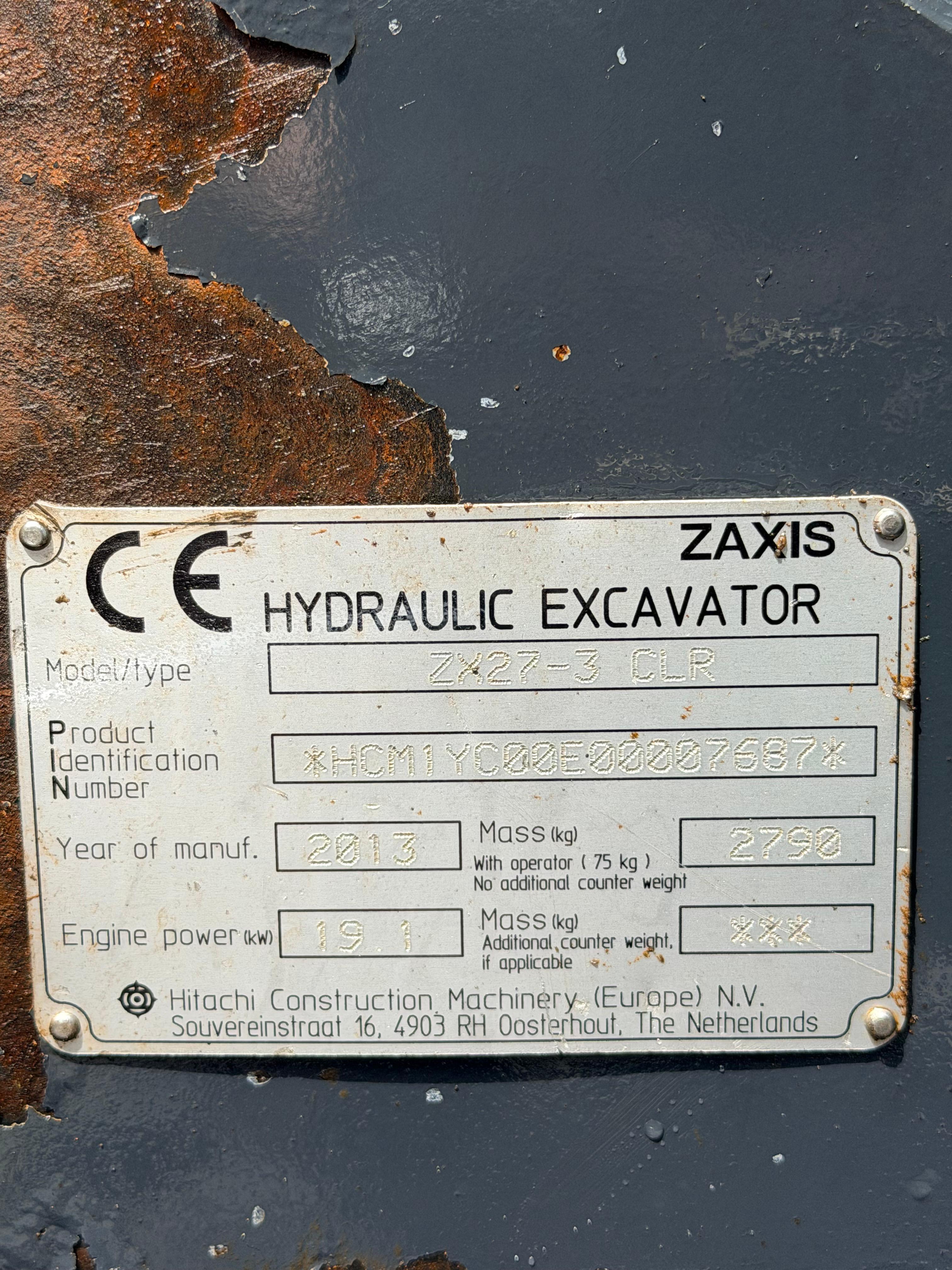 Gebraucht Hitachi ZX27-3 CLR**SW, Humusschaufel, Tieflöffel**