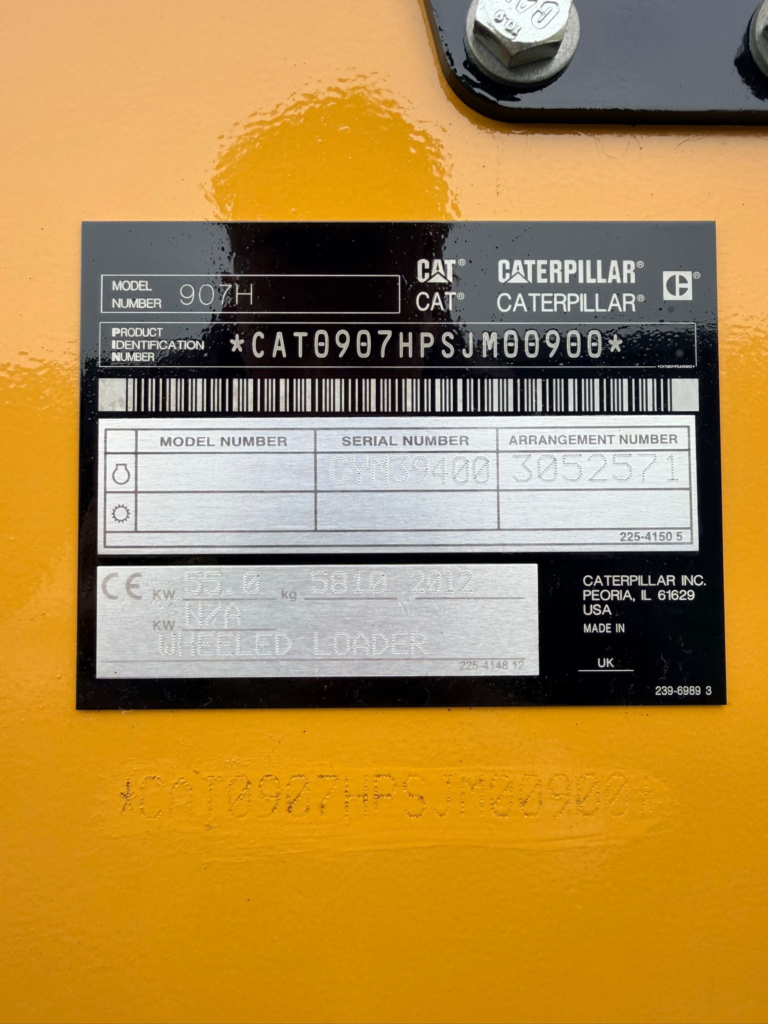 Gebraucht CAT 907H**Original 1.427 h** Klappschaufel, Gabel