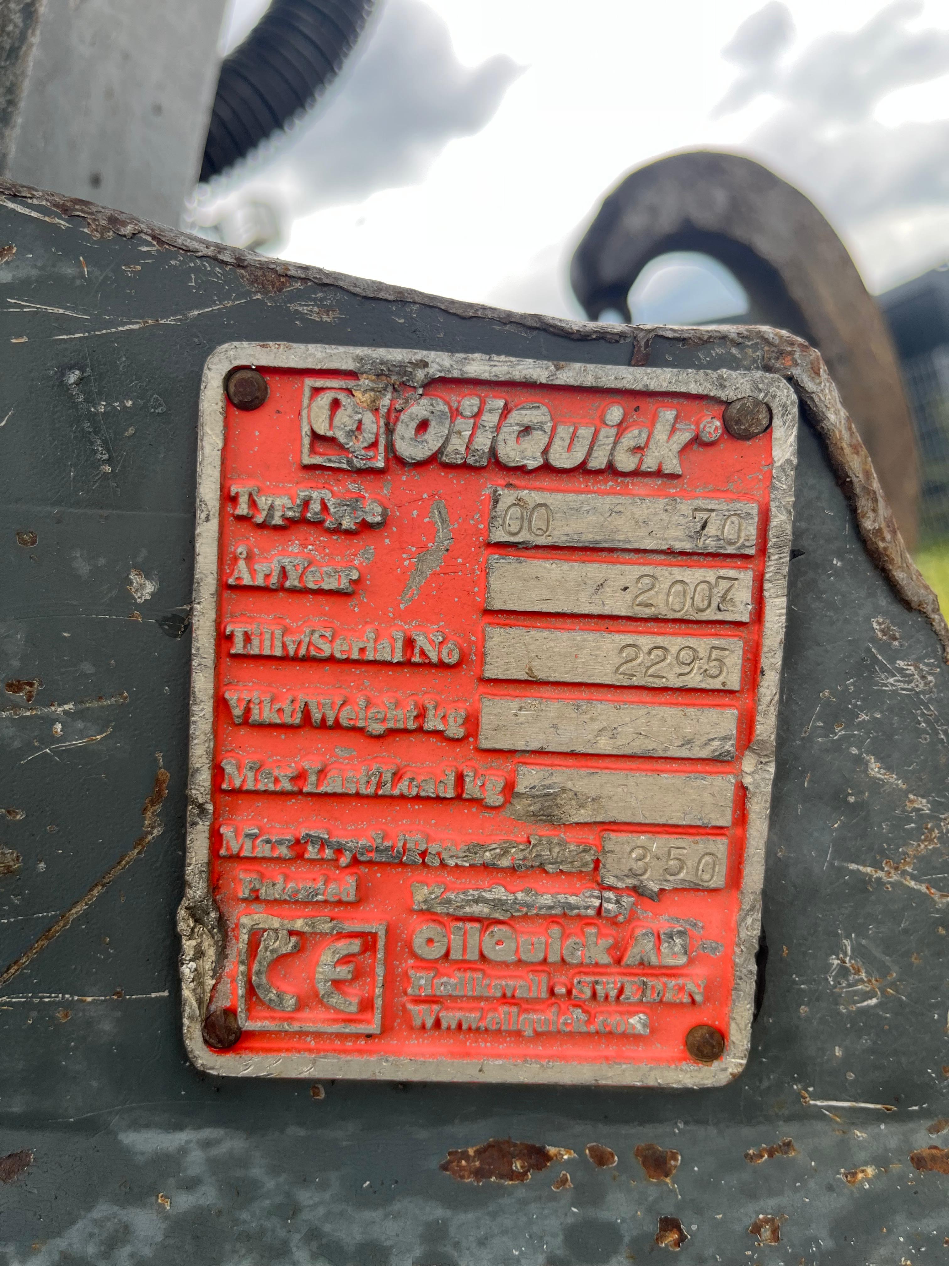 Gebraucht Terex TW 160 mit Oilquick OQ70, Tieflöffel