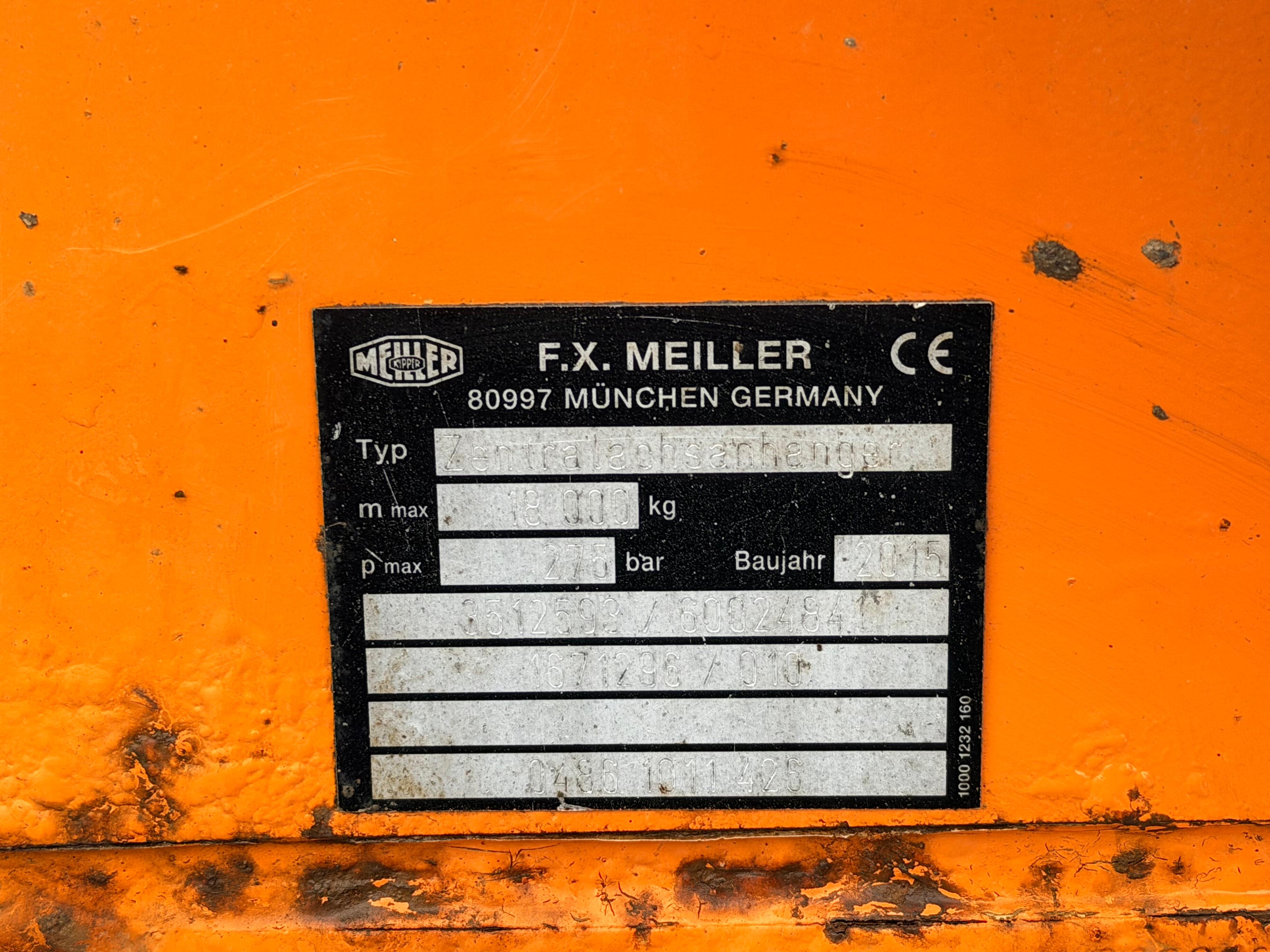 Gebraucht Meiller MZDA 18/22 M**Bordmatikfeder**Luftfederung**