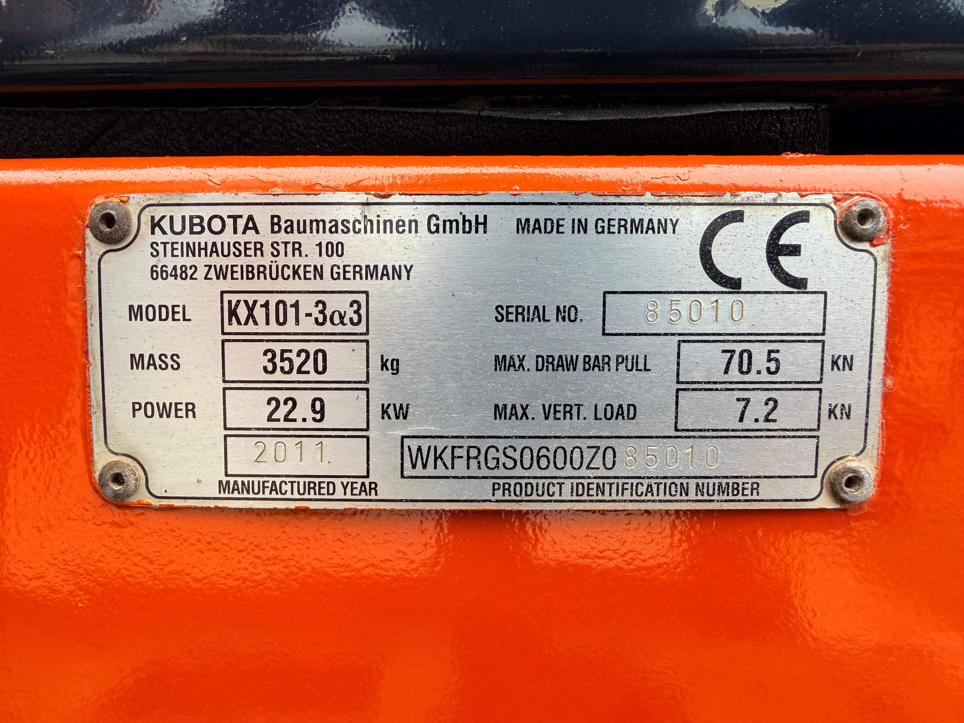 Gebraucht Kubota KX101-3a**SW, Tieflöffel**