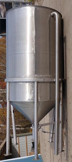 Used 1500 Gallon Stainless Steel Cone Bottom Tank