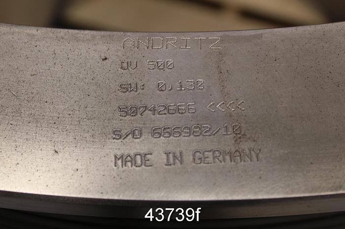 Unused GL&V UV500 Stainless Steel Pressure Screen Basket, .130mm Slots #43739