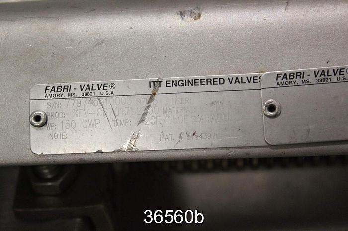 Used Fabri 8" Hand Operated Knife Gate Valve, FV-C6701752800 #36560