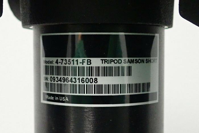 Used Samson Model 4-73511-FB Short Camera Tripod