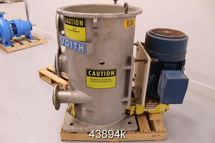 Used Voith VS O5 Pressure Screen, Stainless Steel Housing, Stainless Steel Basket With .20mm Slots #43894