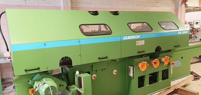 Used Gubisch 4 side moulding automat BS 230/4, 7 heads, year 1989