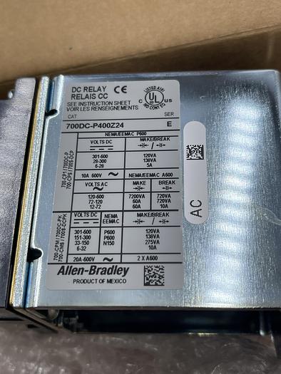 Allen-Bradley 700DC-P400Z24 Ser E 