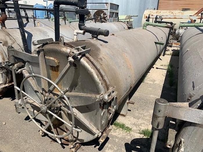 Used Reid Double Door Horizontal Retort 54" Dia. x 28' Long