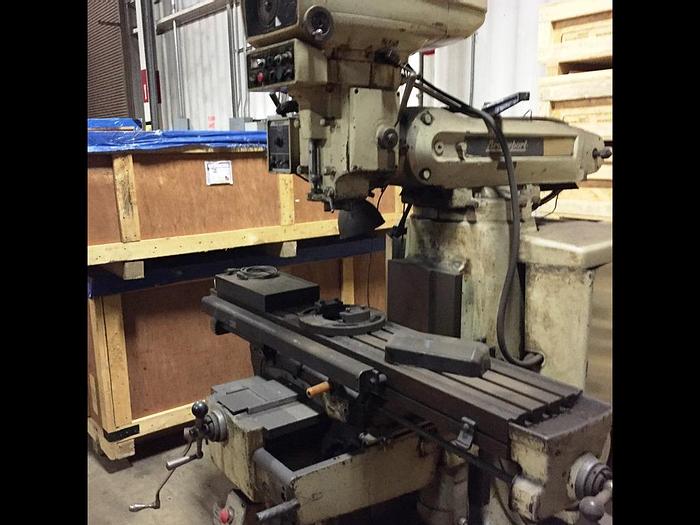 Used Bridgeport Series II Vertical Milling Machine, Table 11" X 58", X Travel 30", Y Travel 15", 4 HP, 50-3500 RPM, Power Draw Bar