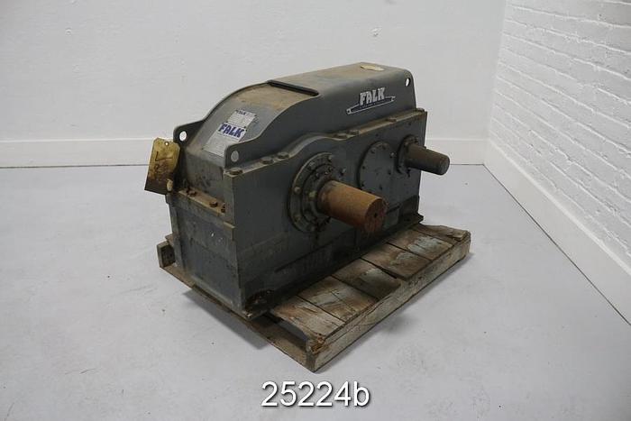Used Falk 2080Y2-L Parallel Shaft Gear Drive, Ratio 32.11, Input Rpm 1750, Output Rpm 54.5, Hp Rating 40, Service Factor 1.92, Approx Us Gallons 7.5 #25224
